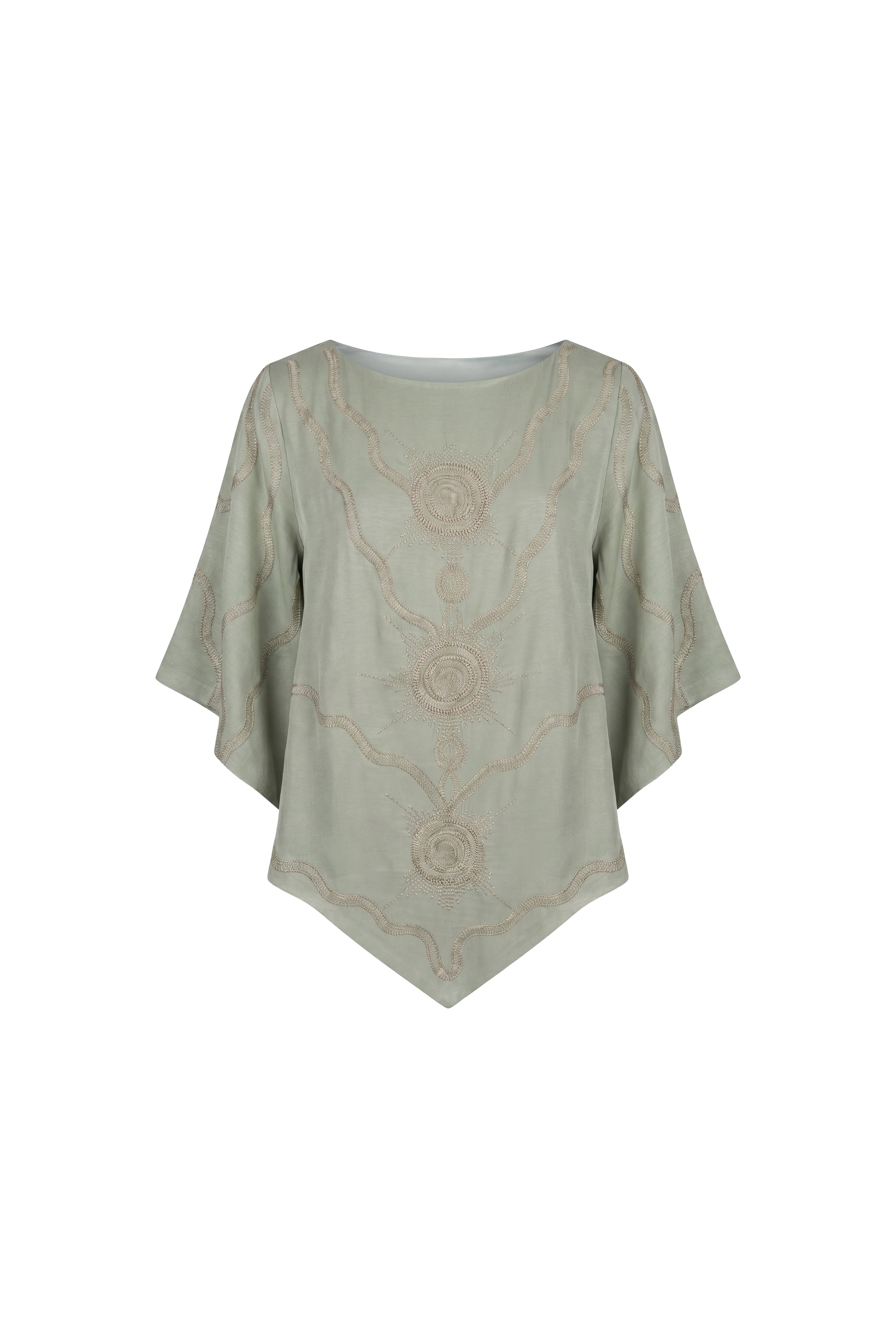 Sorévia Embroidered Draped Kaftan