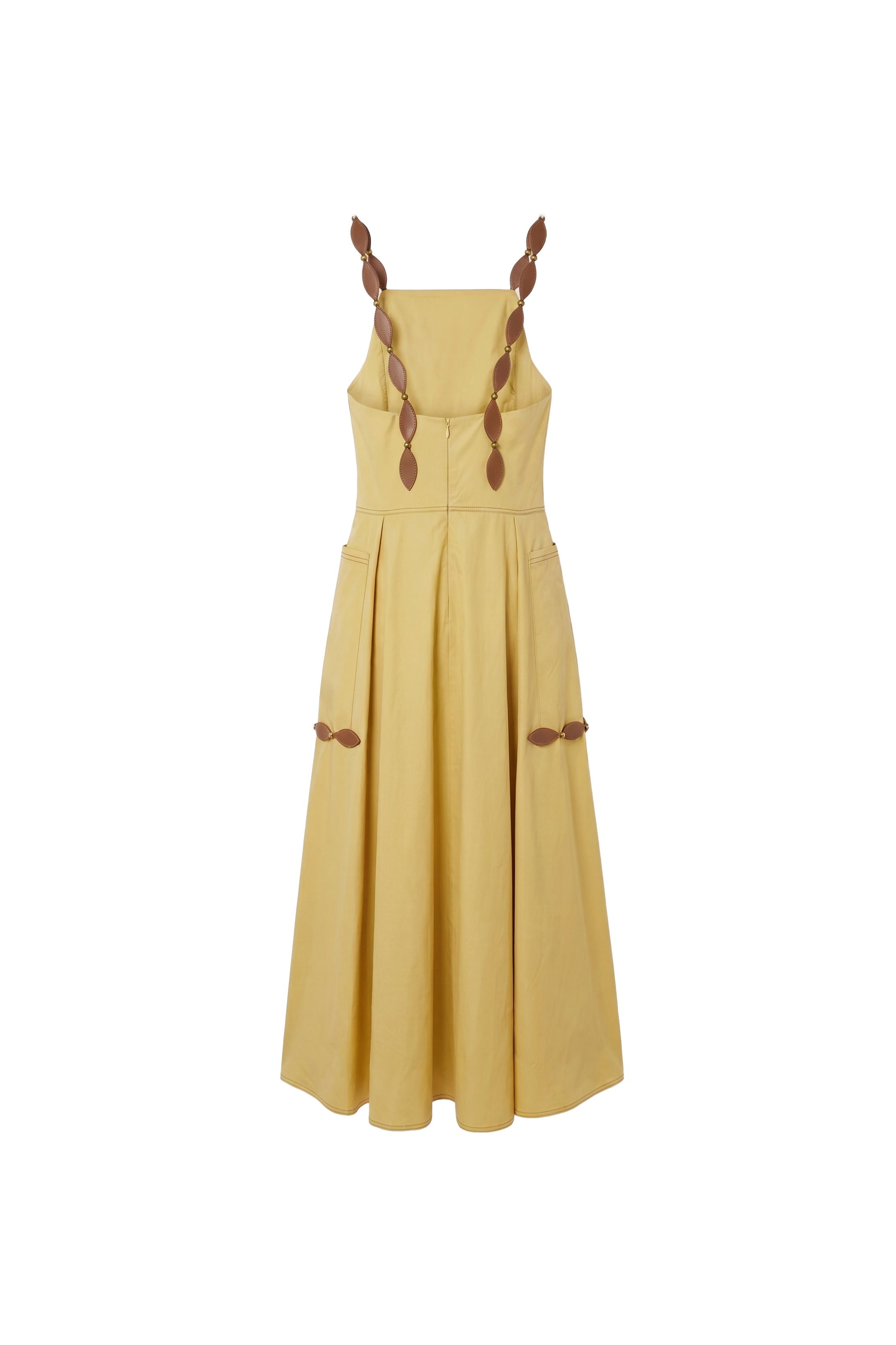 Soliera Petal-Strap Cotton Dress