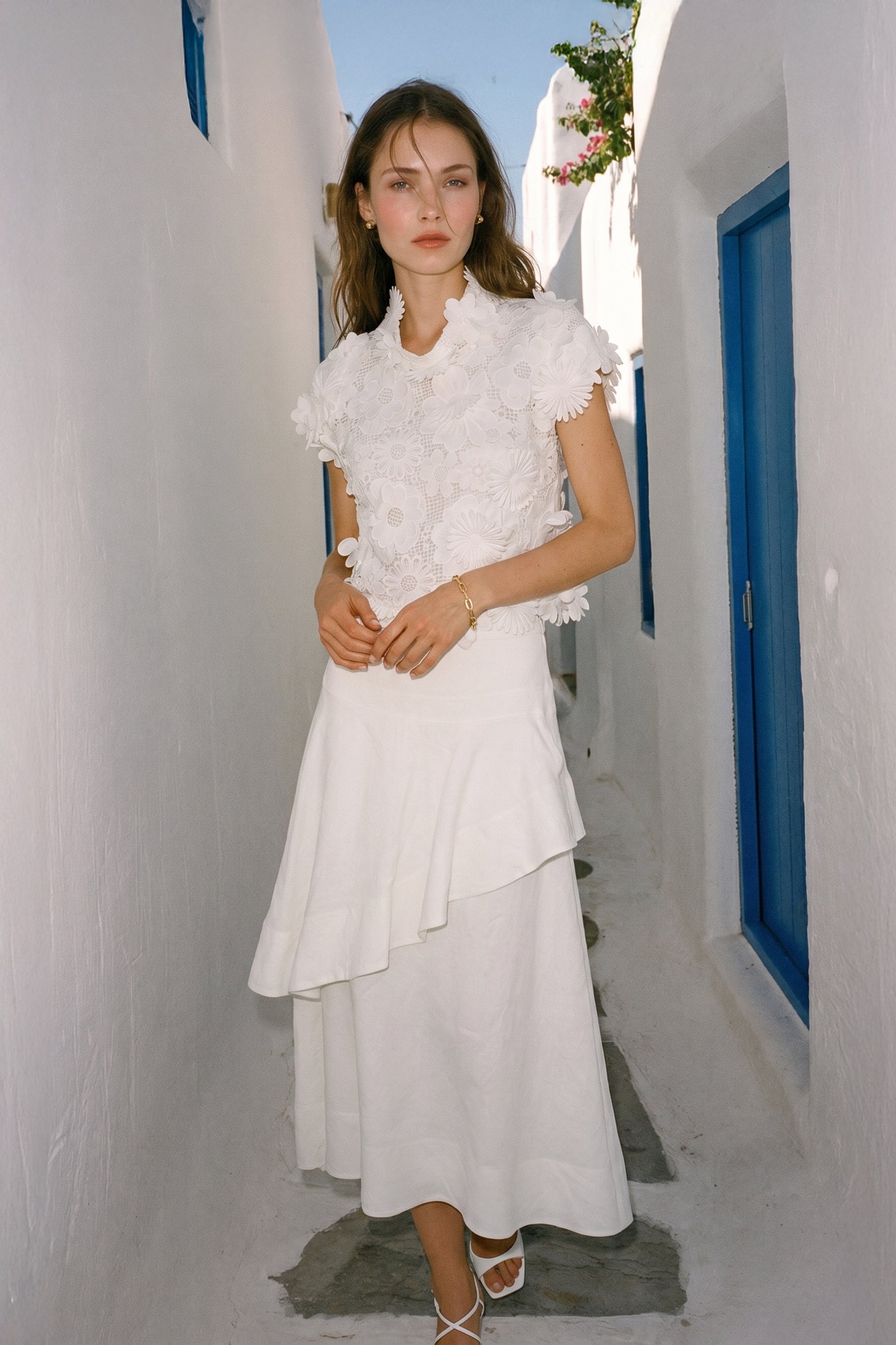 Fiorella Jardin Linen Skirt