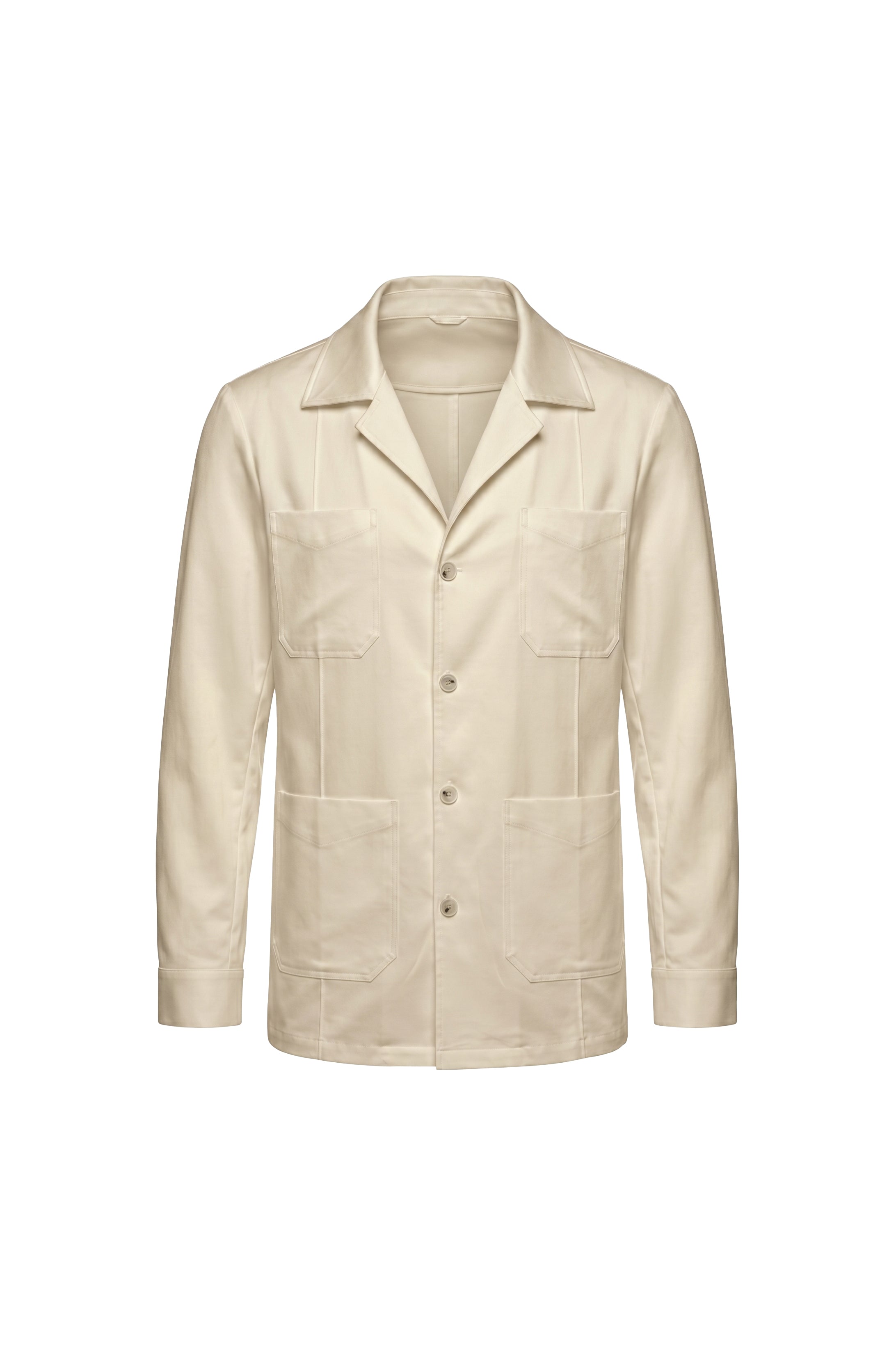 Sandstone Riviera Linen Blend Overshirt