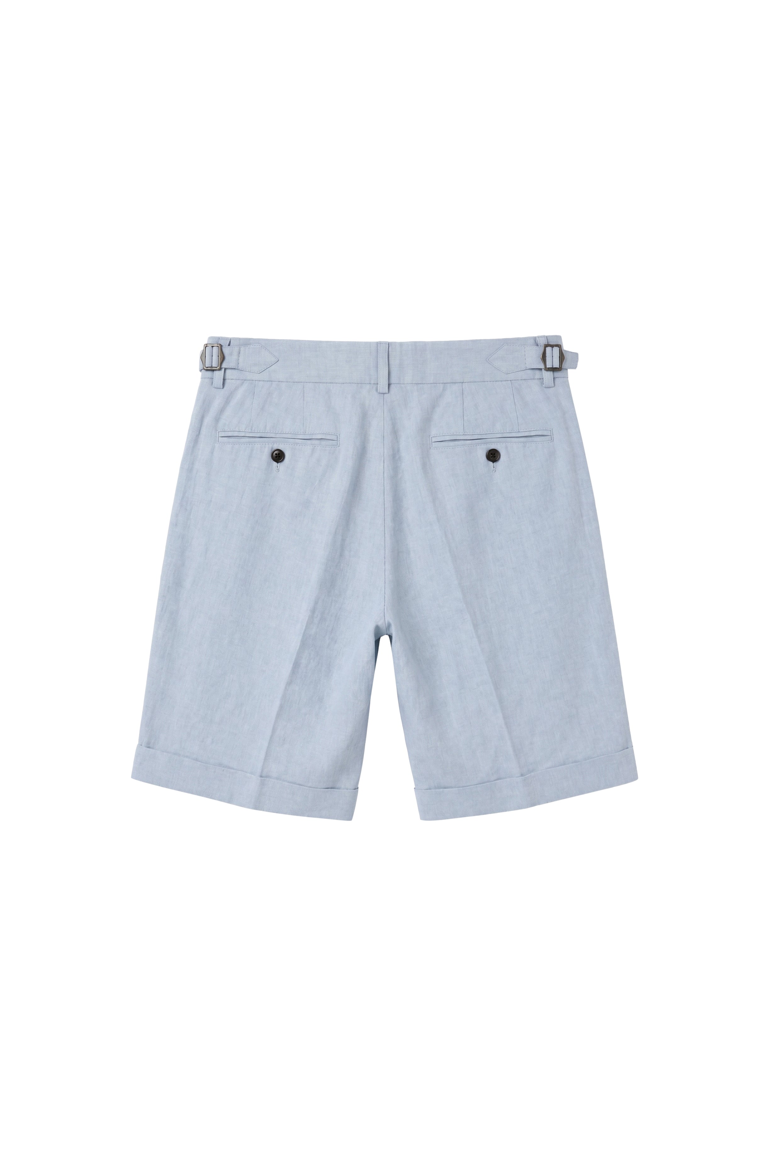 Portofino Azzurro Tailored Linen Shorts