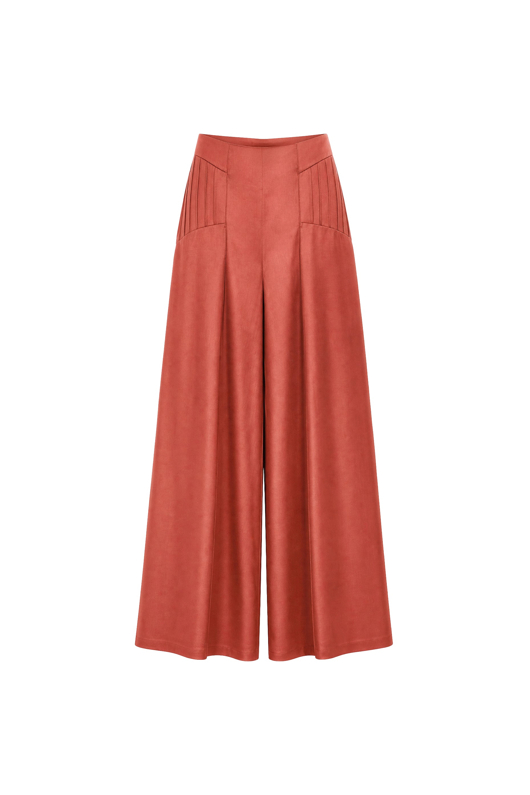 Siena Pleated Wide-Leg Trousers