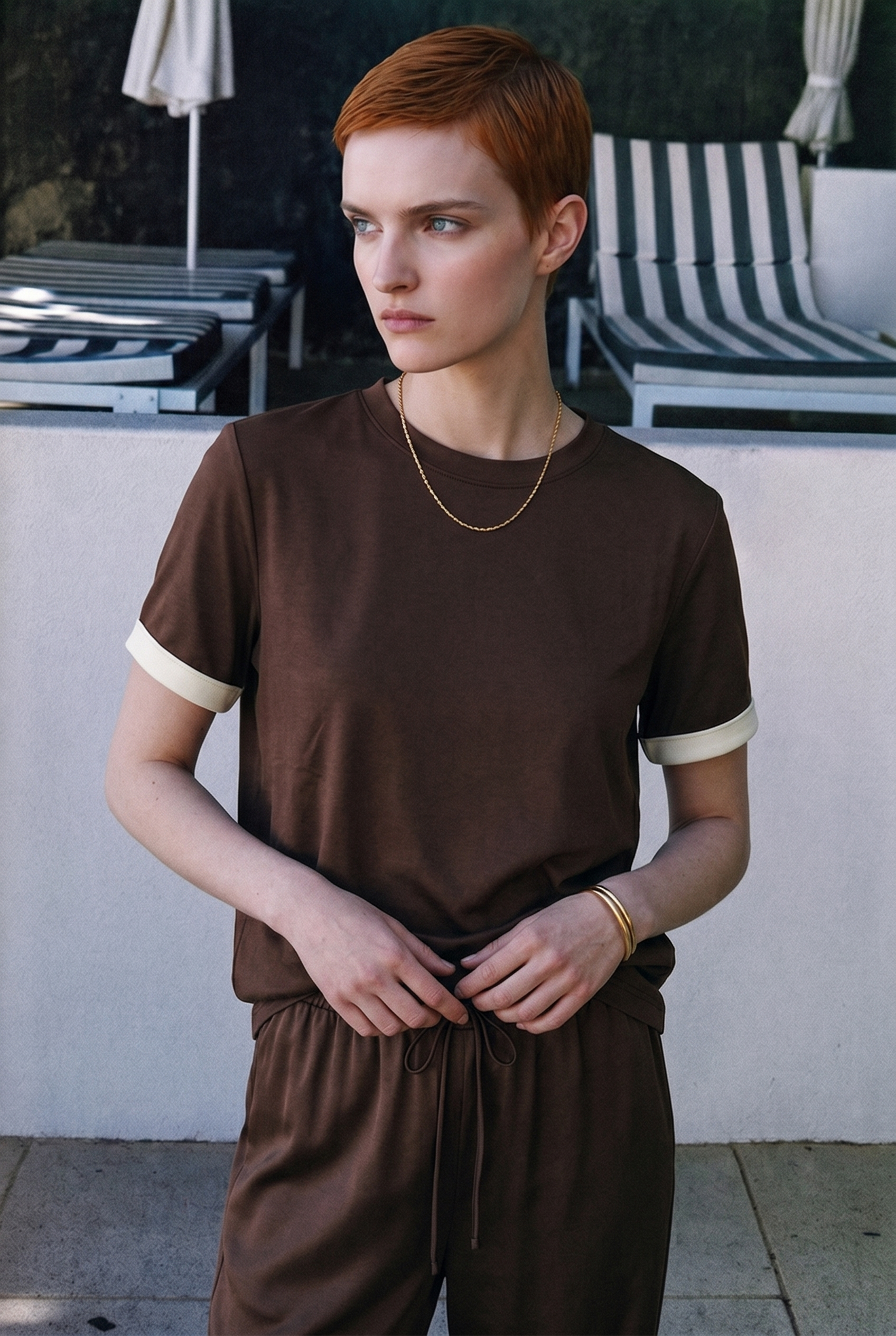 Verona Contrast Cuff T-Shirt