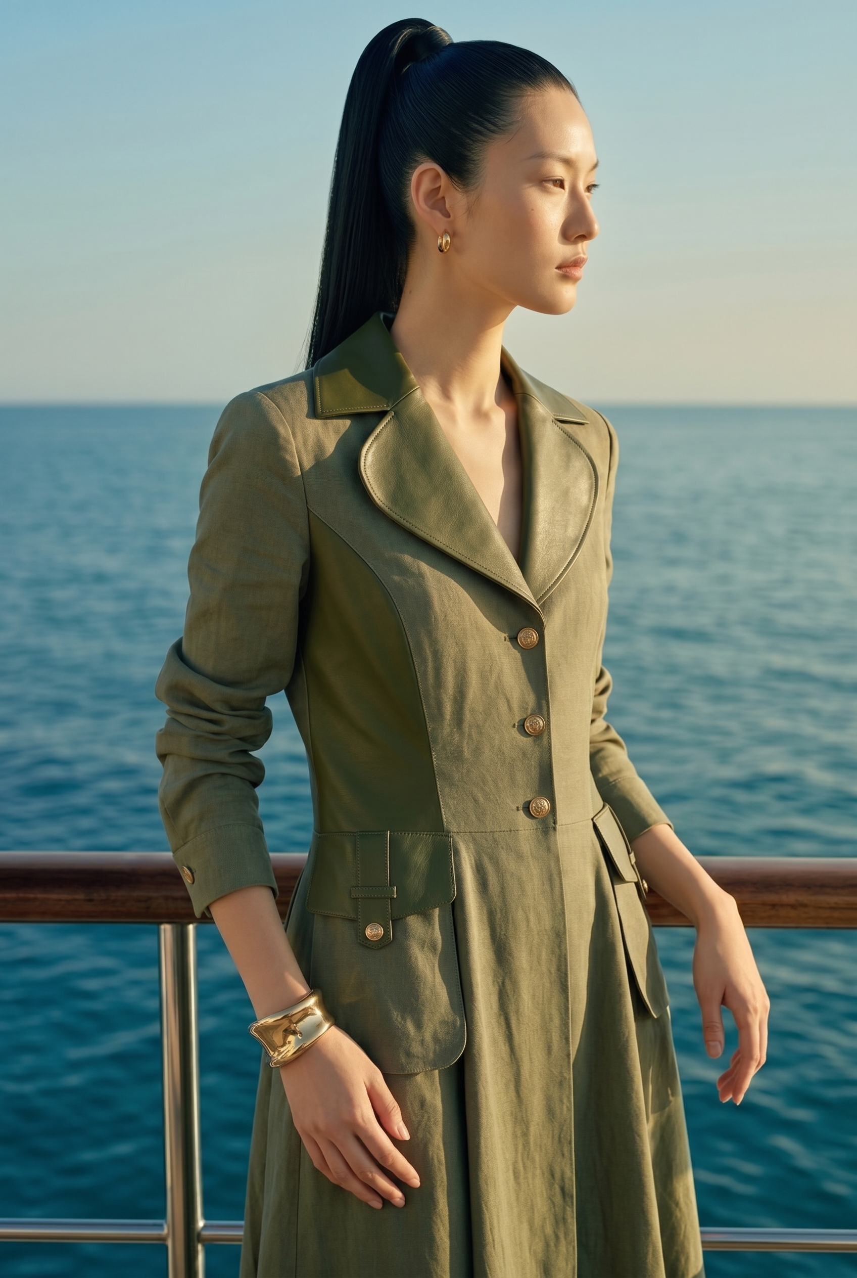 Valeria Linen Coat Dress