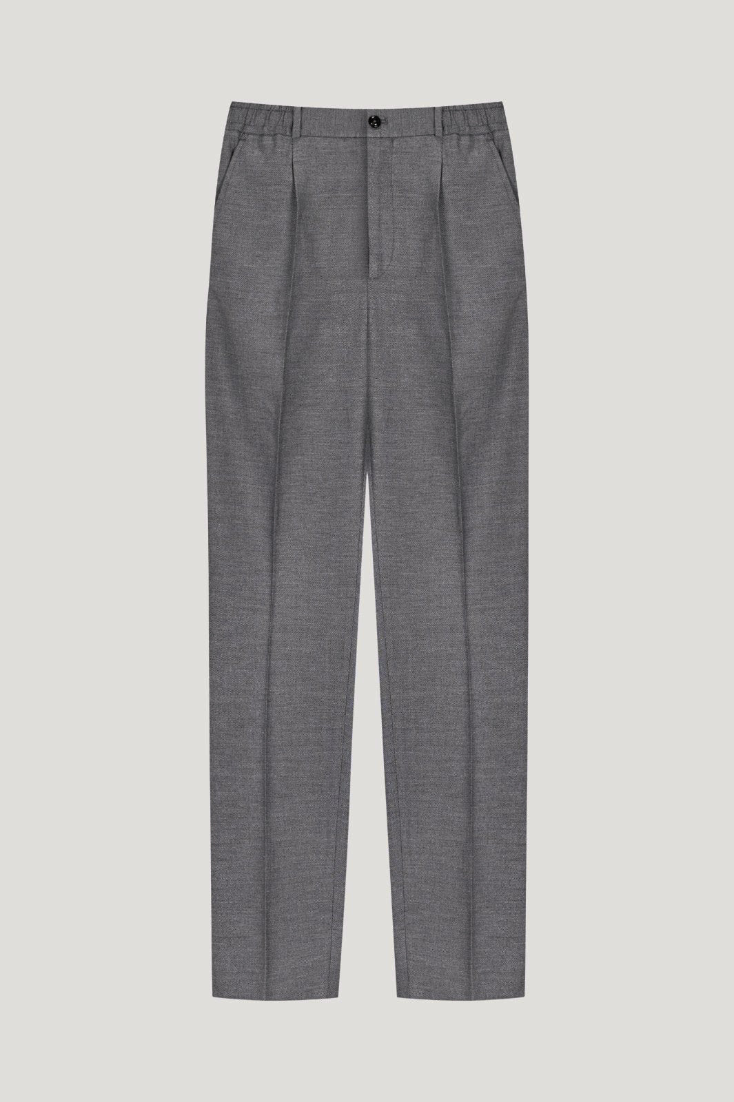Grey Wool & Cashmere Trousers