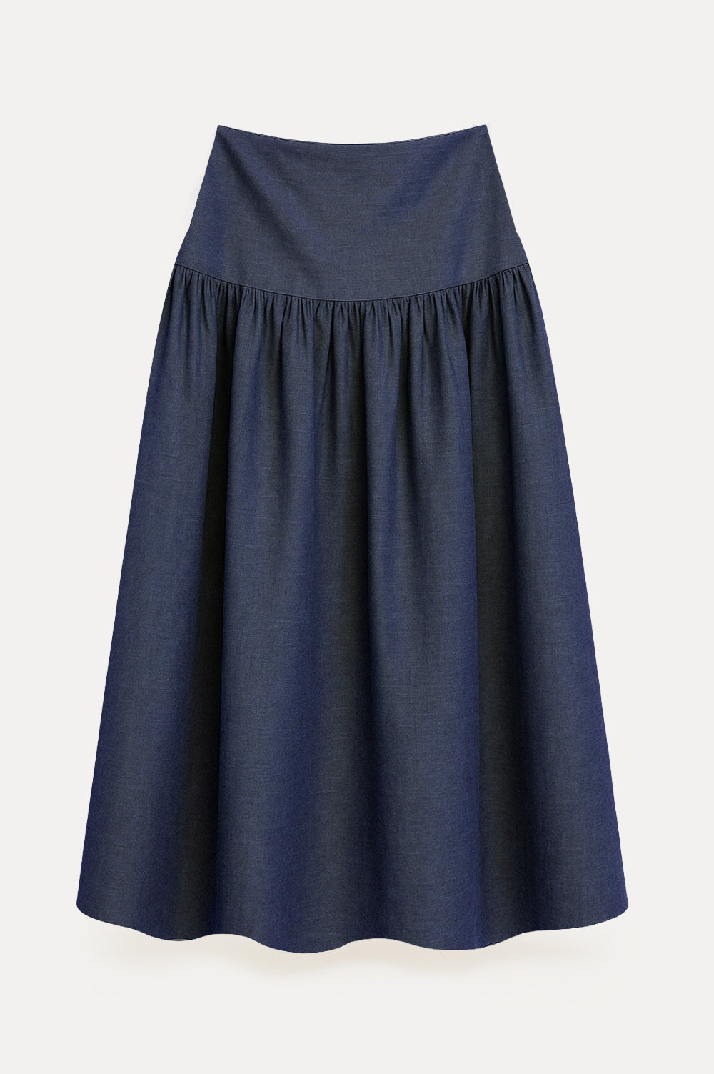 Indigo Midi Denim Skirt