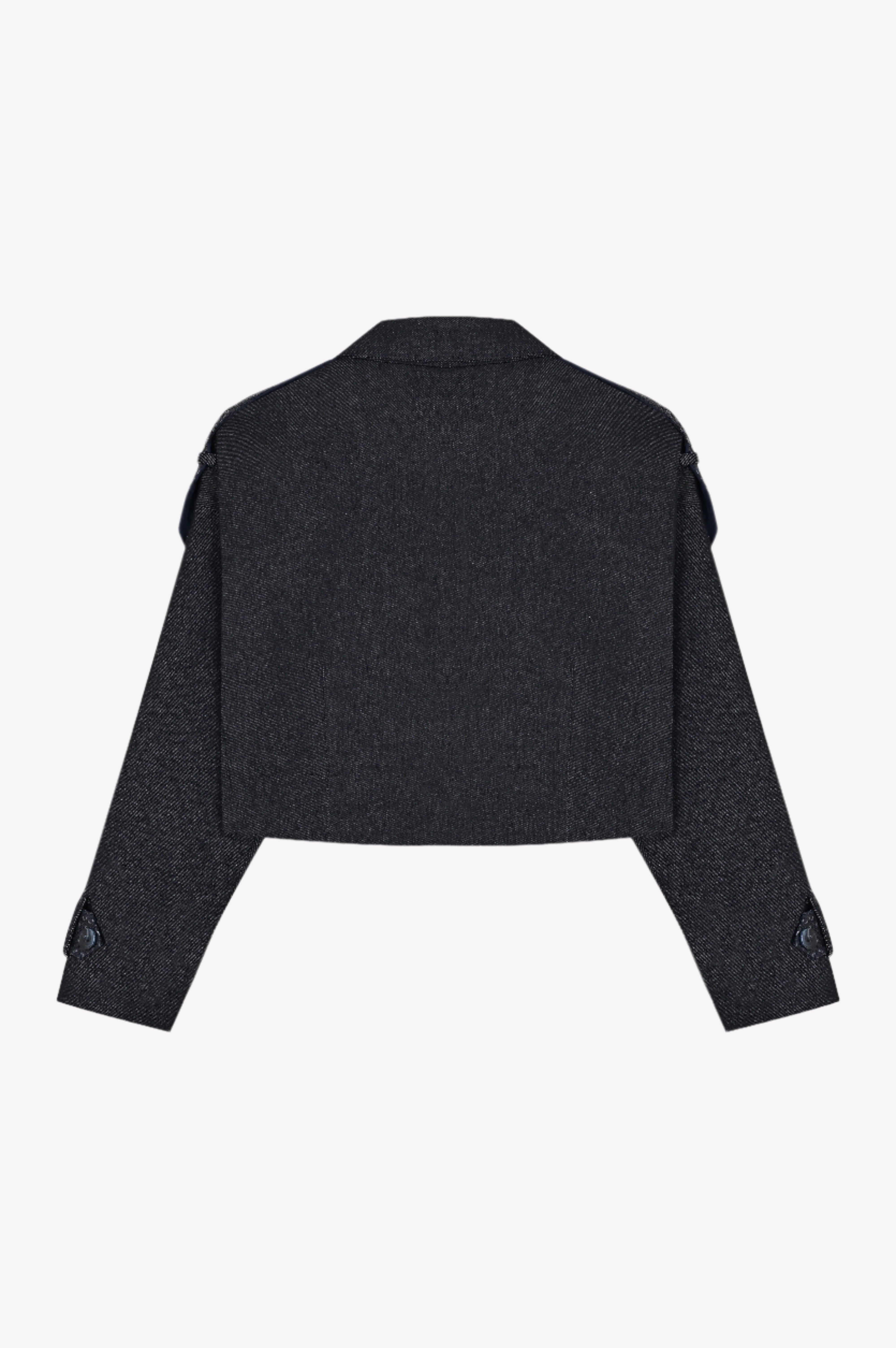 Midnight Cropped Denim Jacket