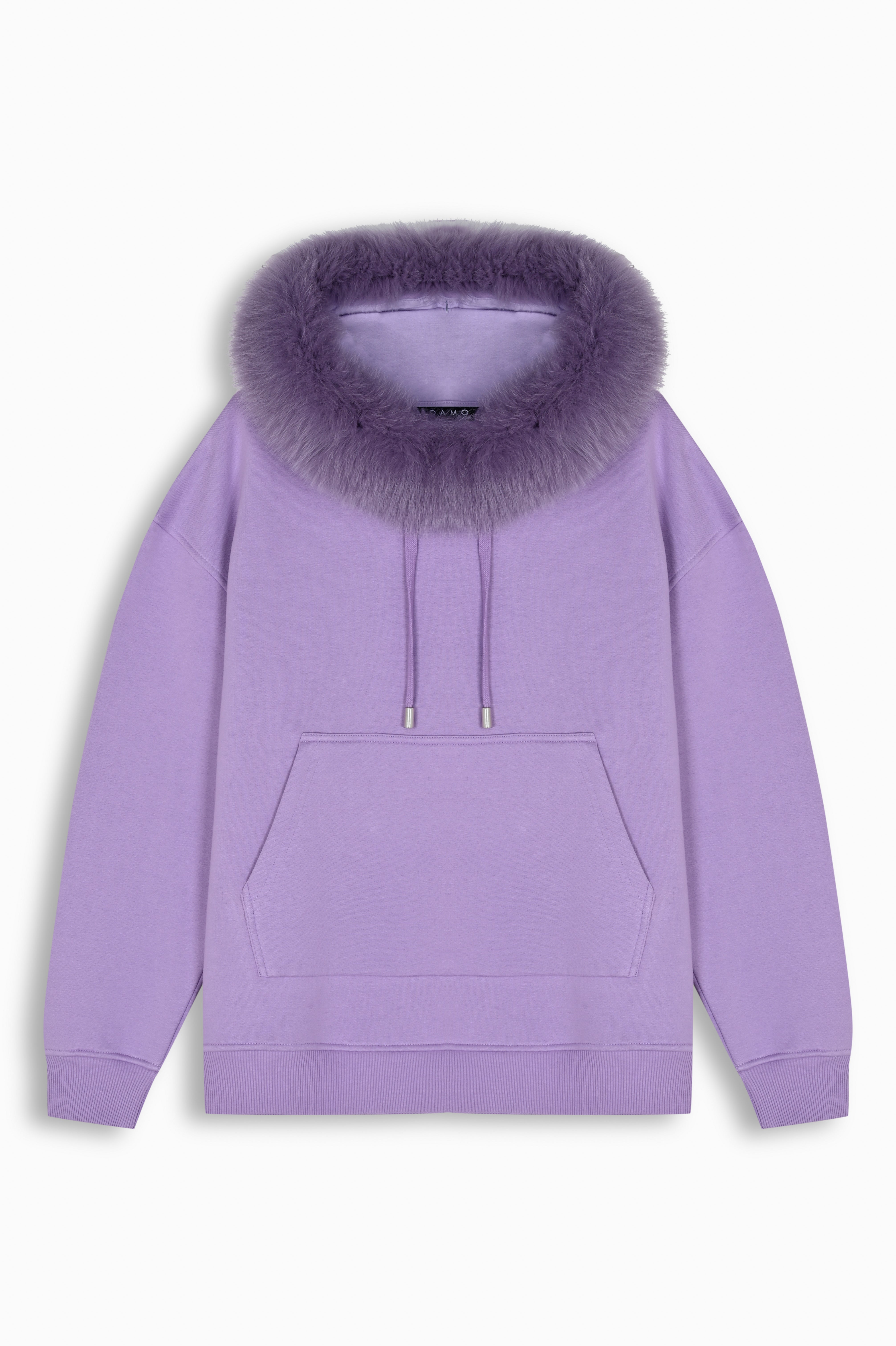 Lavender Fox Fur Hoodie