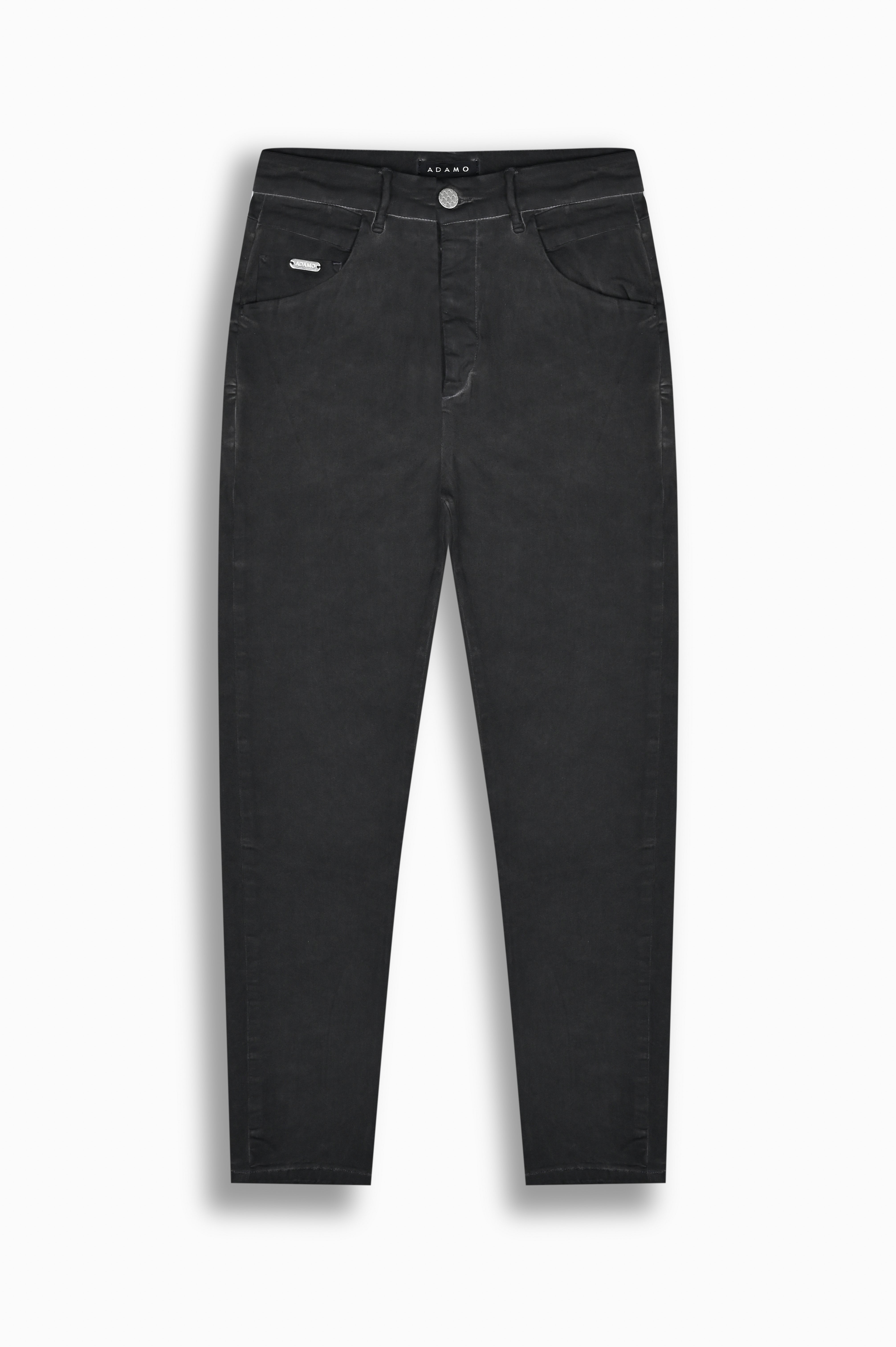 Anthracite Black Slim-Fit Denim Trousers