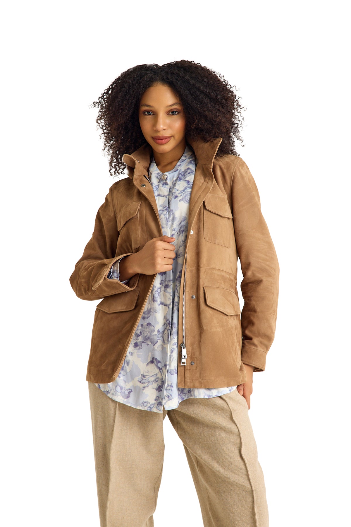 Tan Suede Women's Jacket