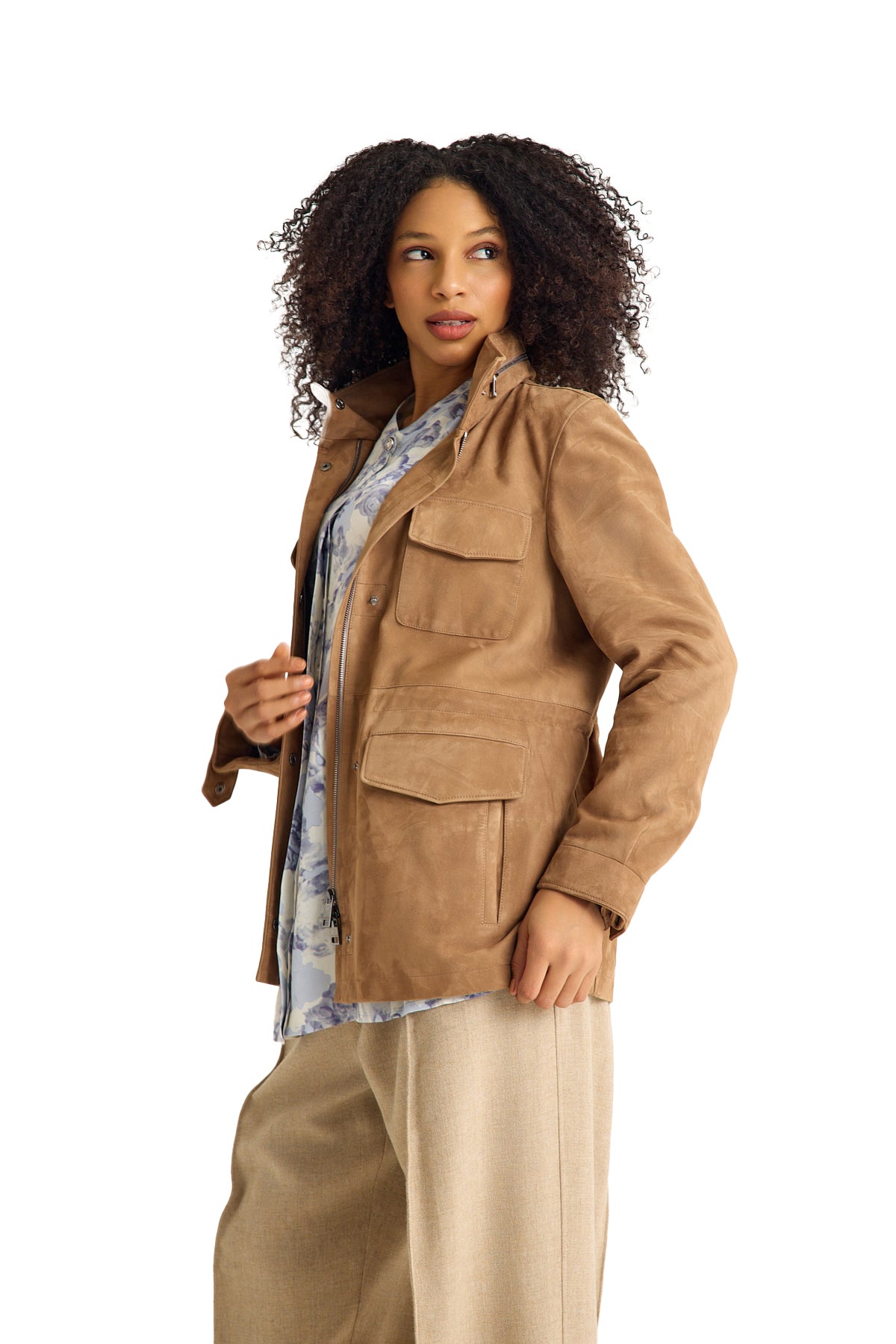 Tan Suede Women's Jacket