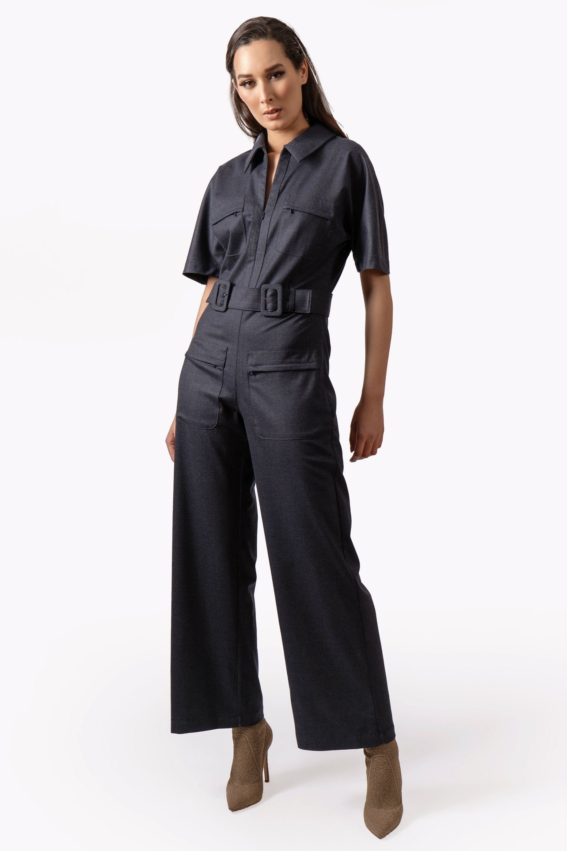 Nocturne Tailored Wool Jumpsuit