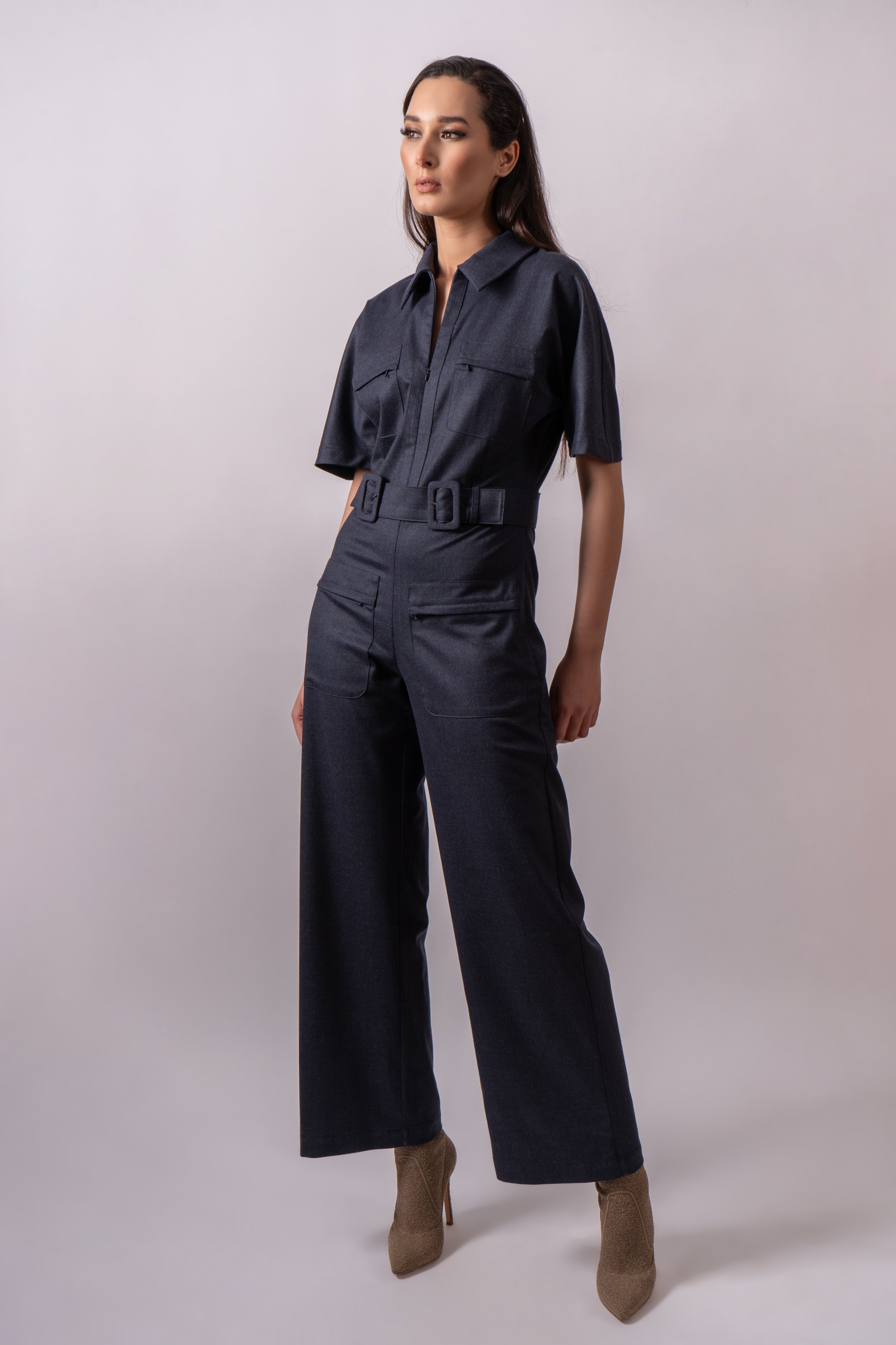 Nocturne Tailored Wool Jumpsuit