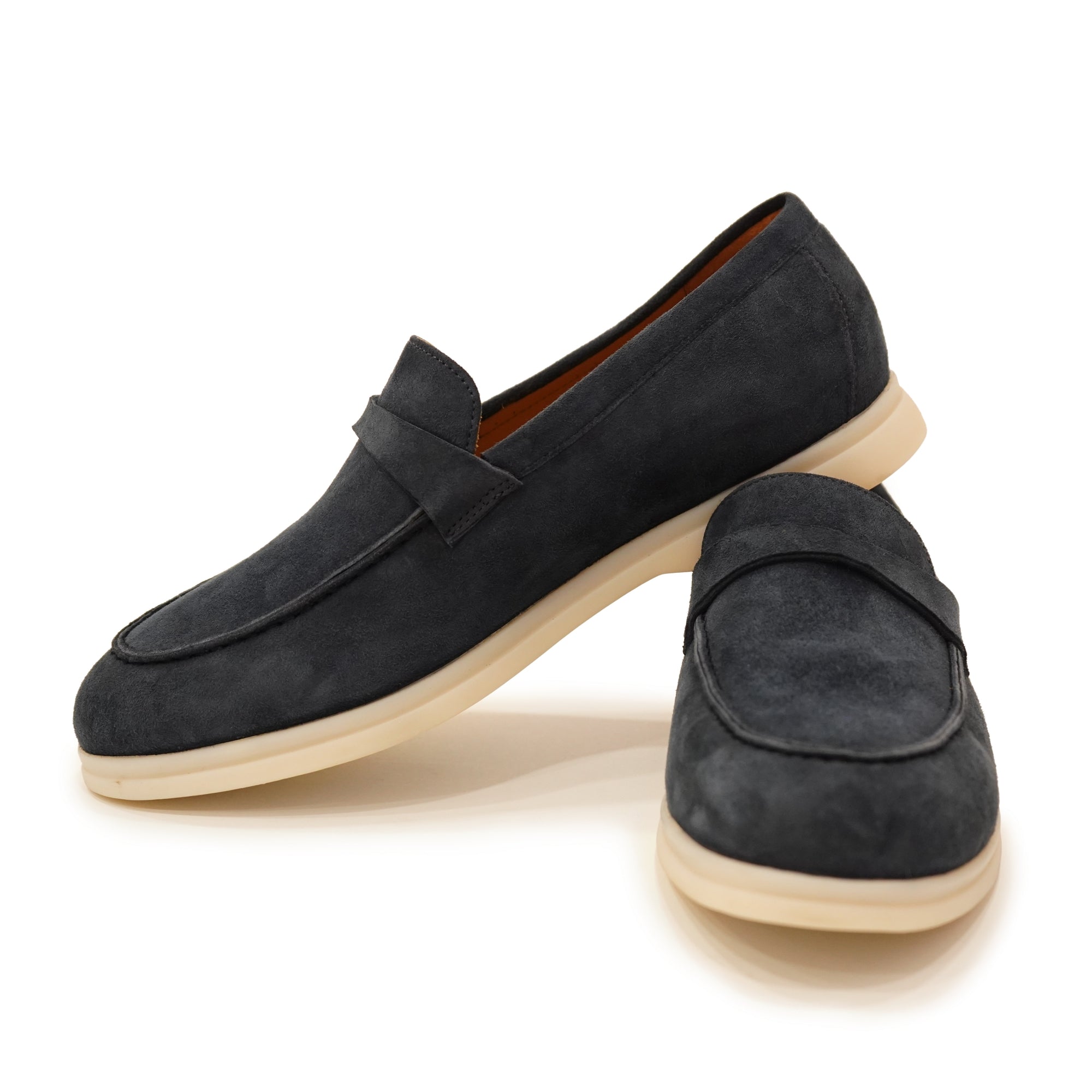Midnight Glide Suede Loafers