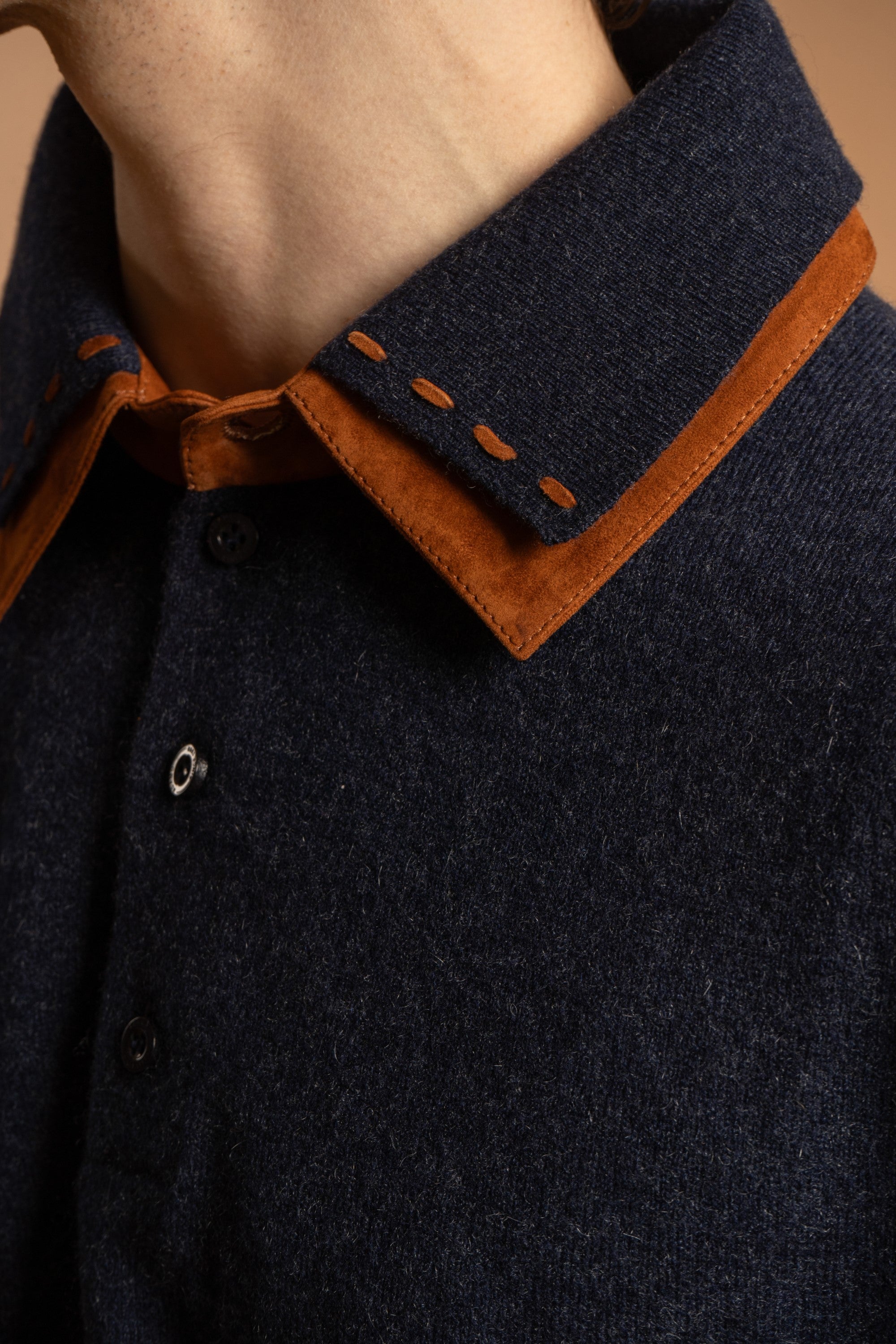 Dark Blue Haven Cashmere Shirt