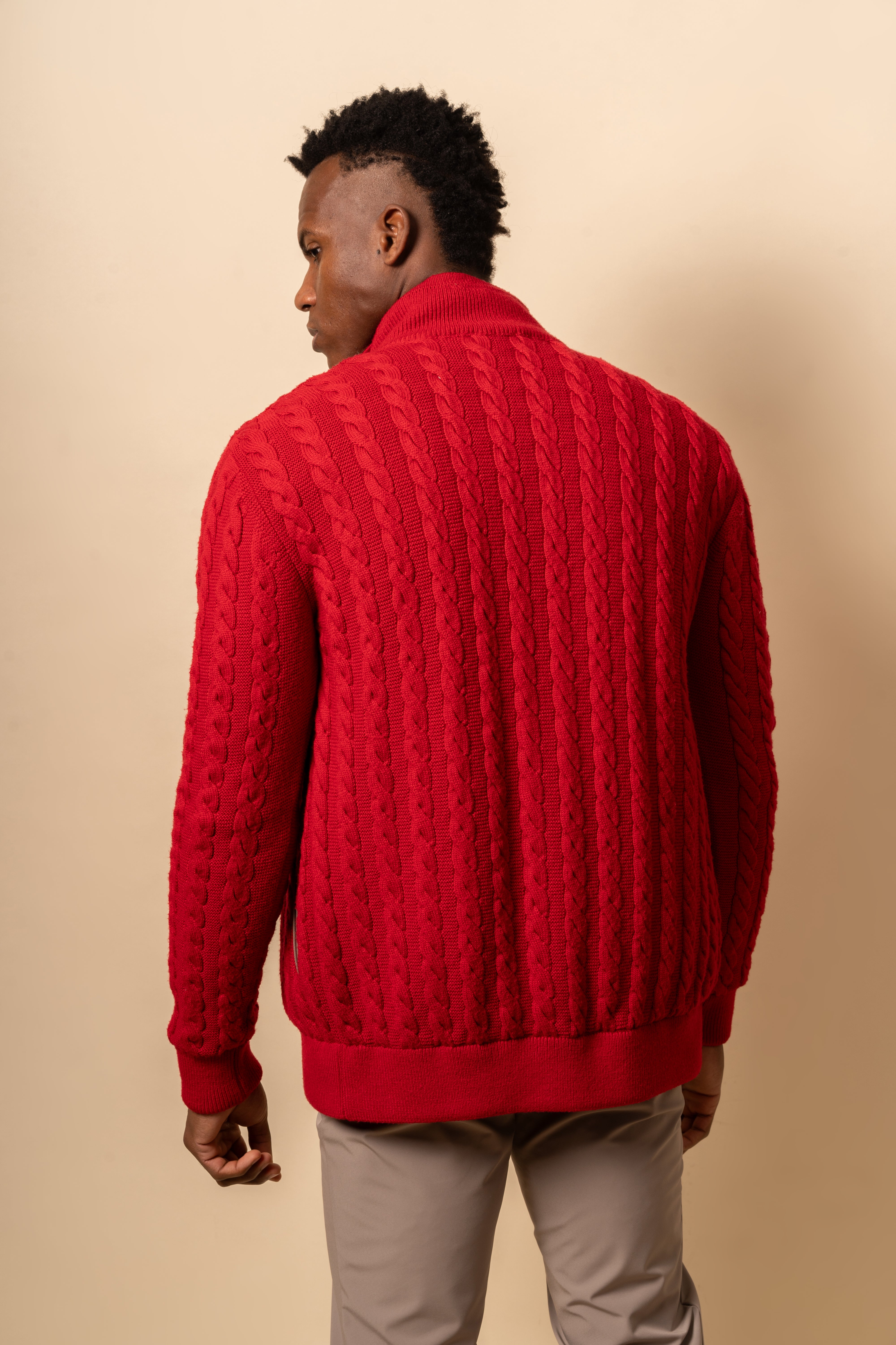 Fur lined sweater on sale mens