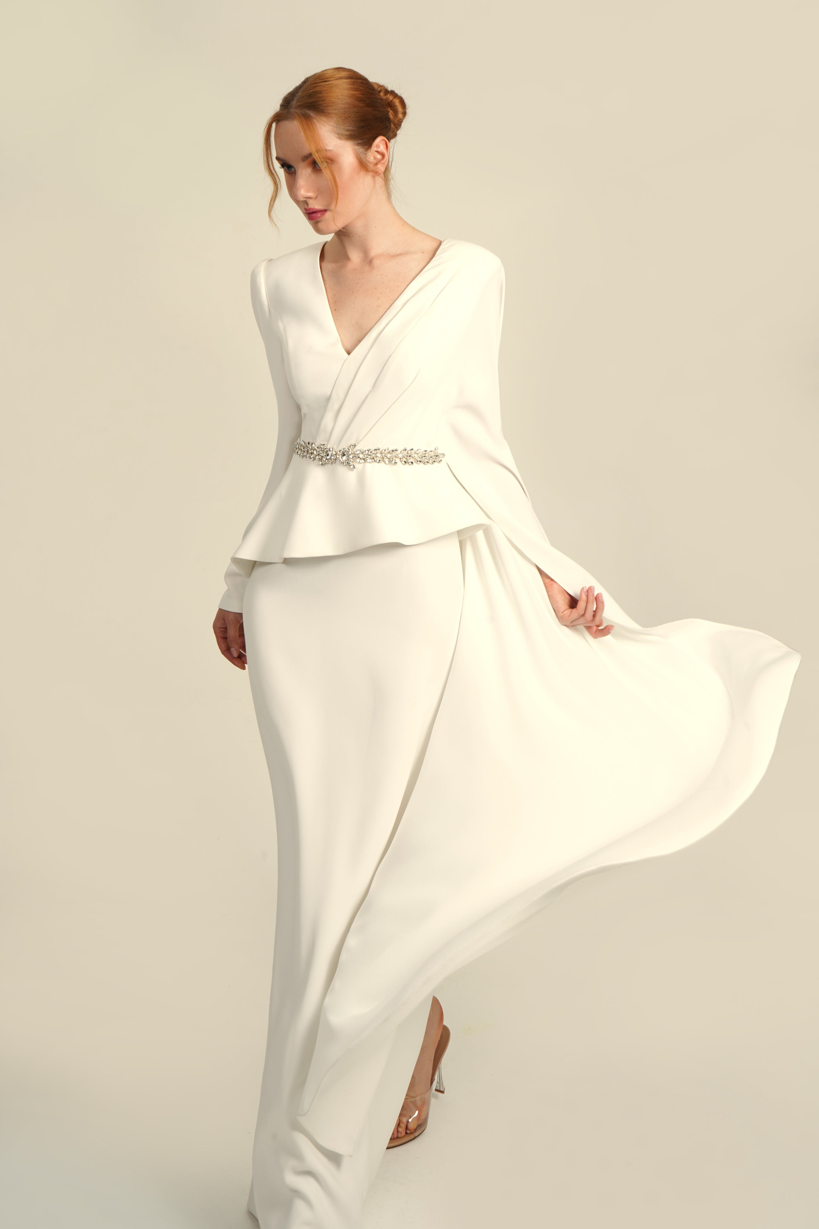 Swarovski Design Stardust Alabaster Glam Dress