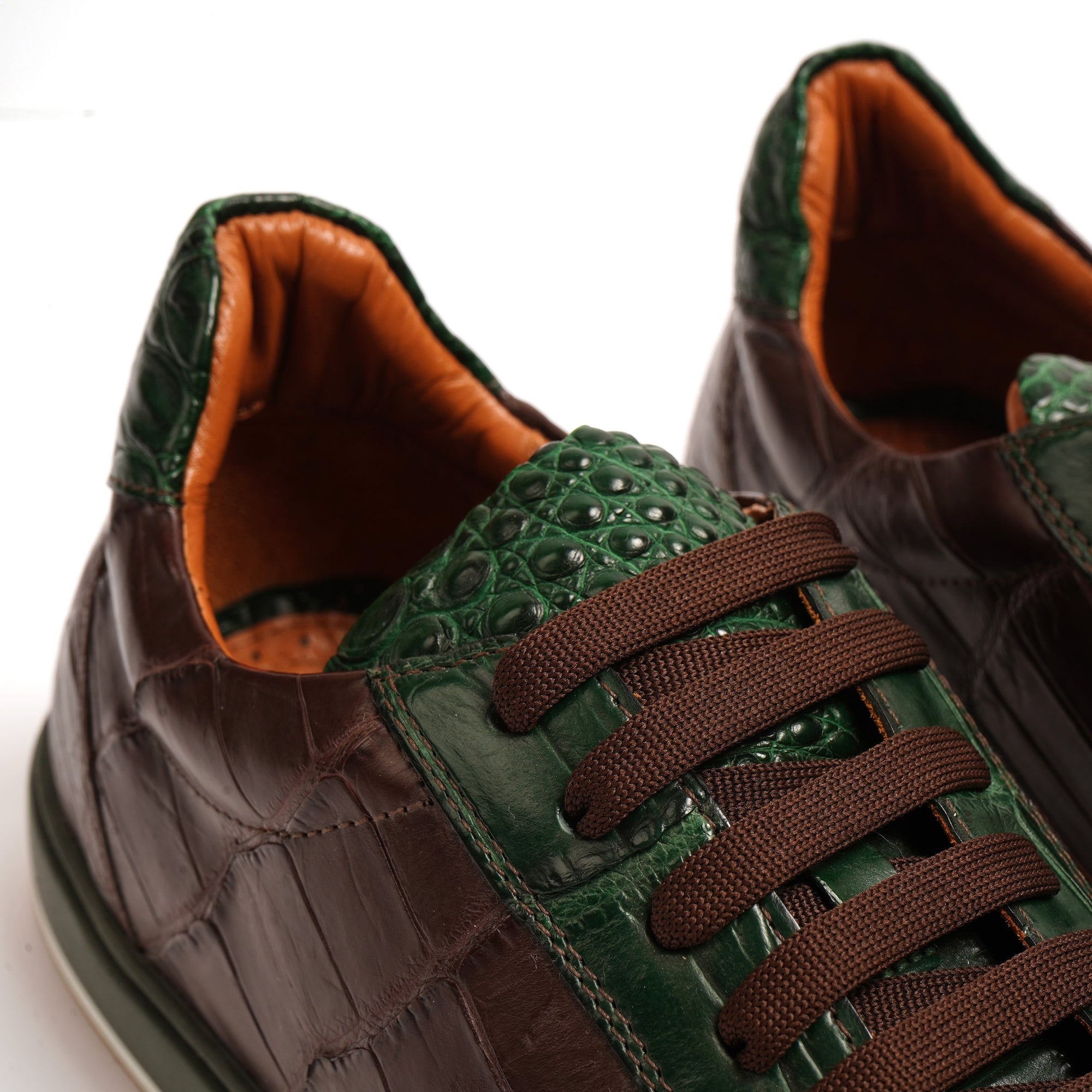 Crocodile Leather Sneakers