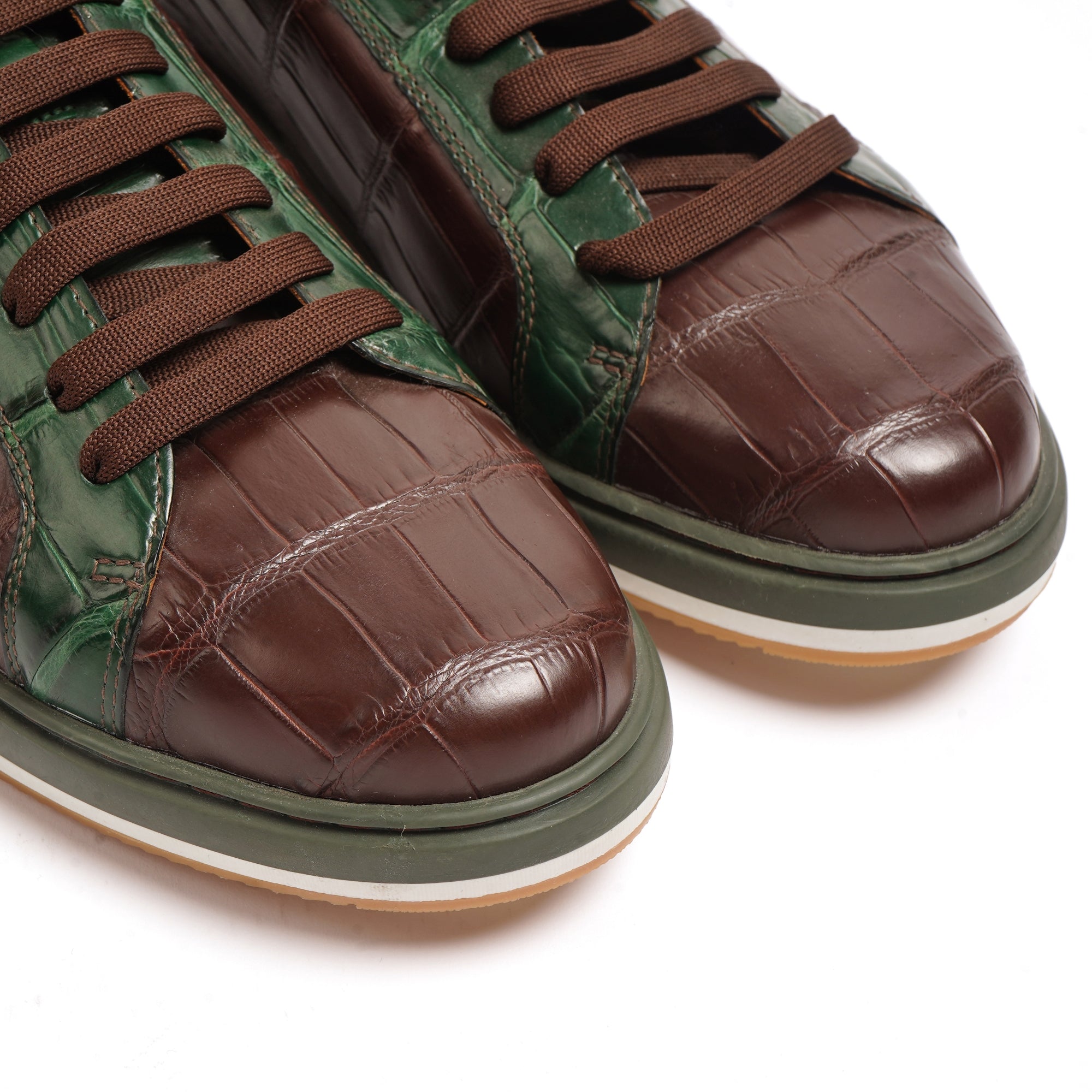 Crocodile Leather Sneakers