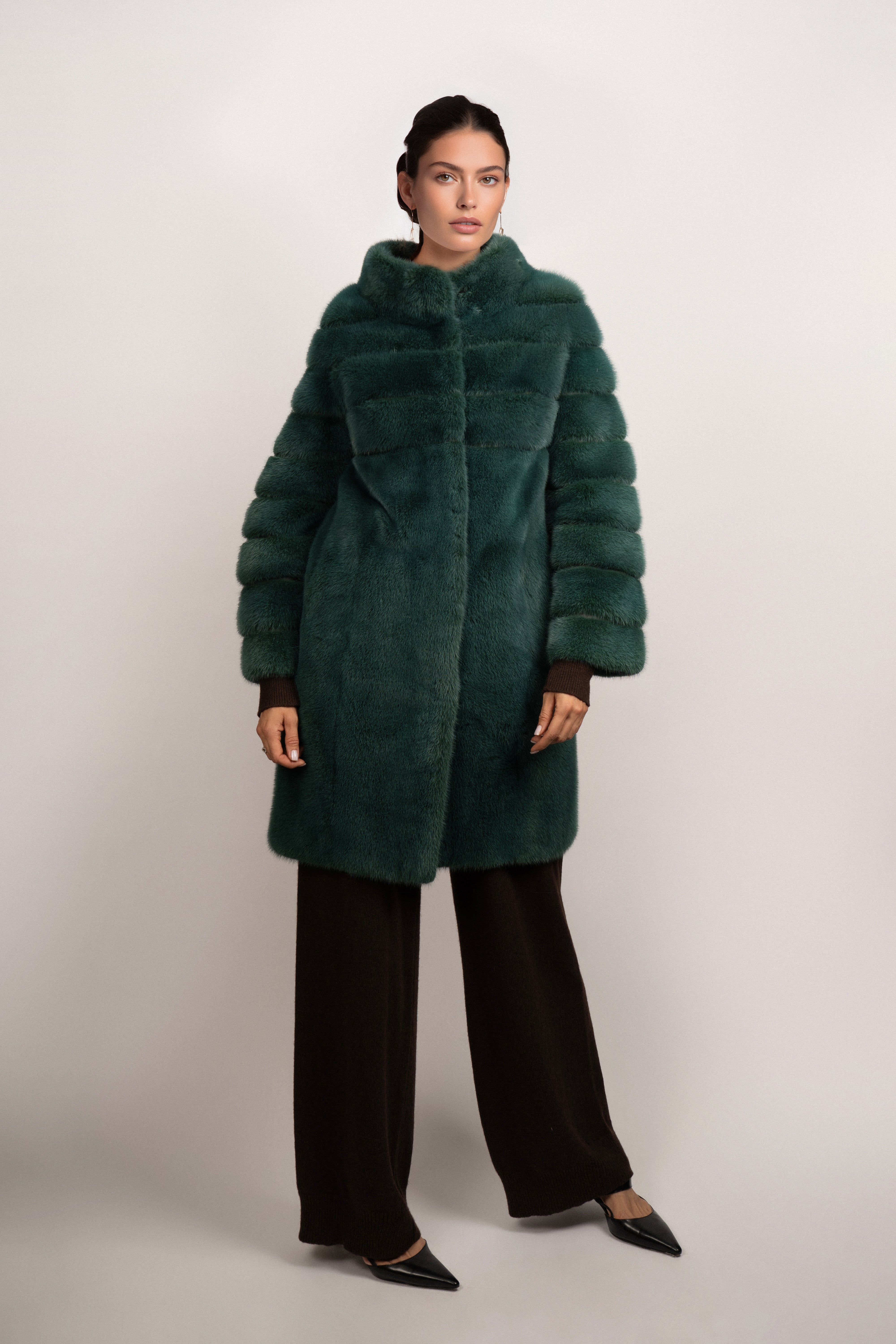 Deep Forest Mink Fur Coat