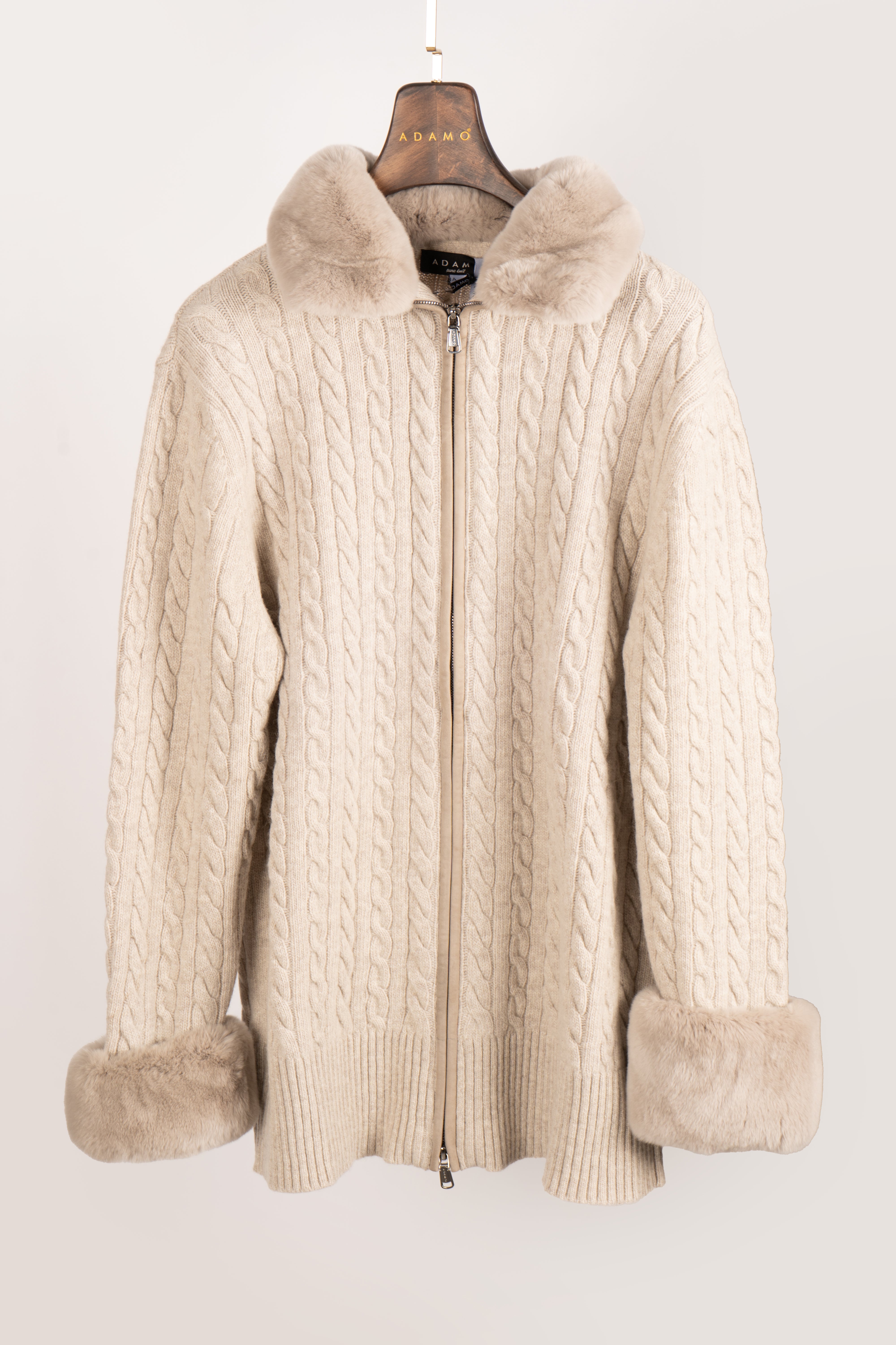 Refined Rex Fur-Edged Sweater