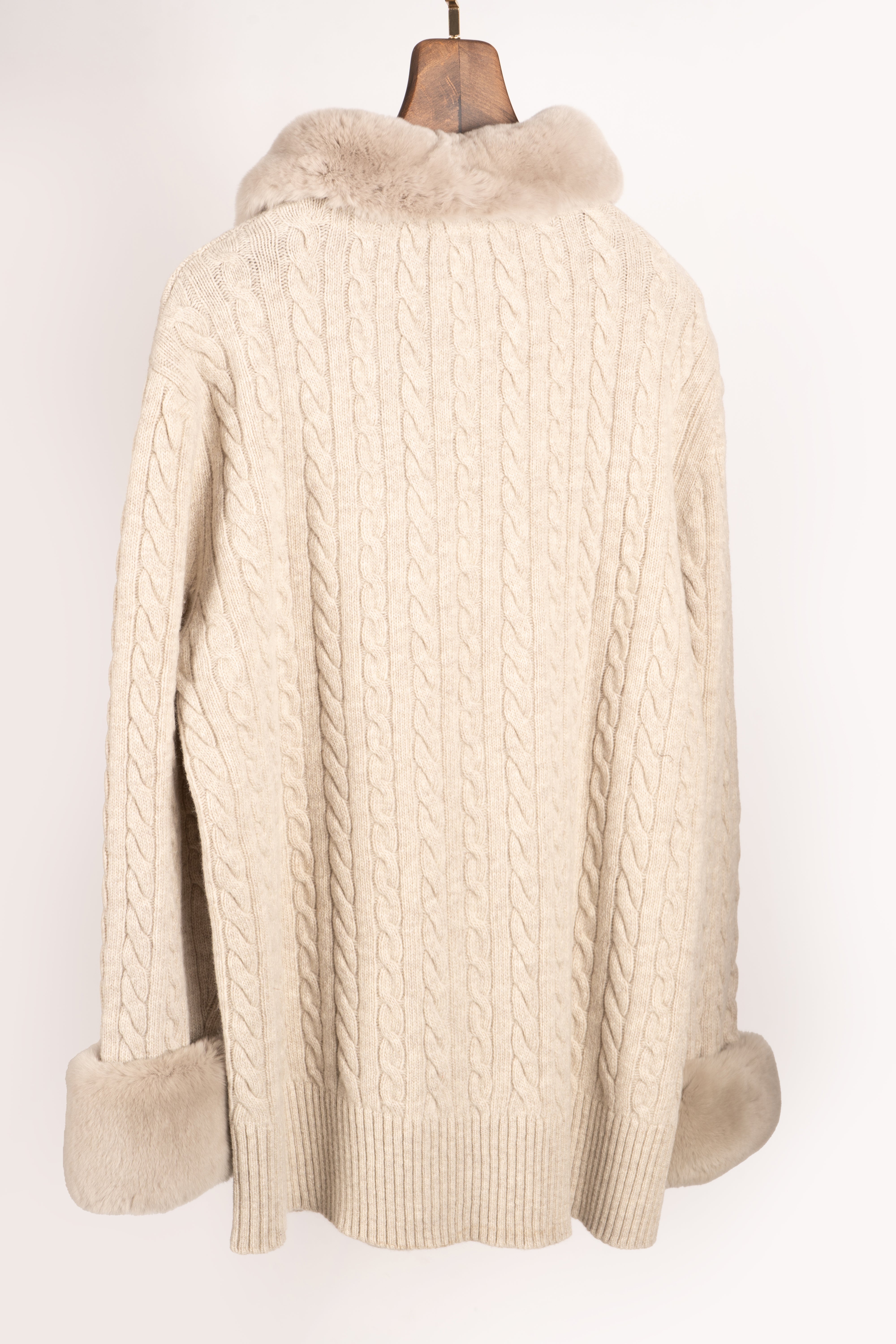 Refined Rex Fur-Edged Sweater