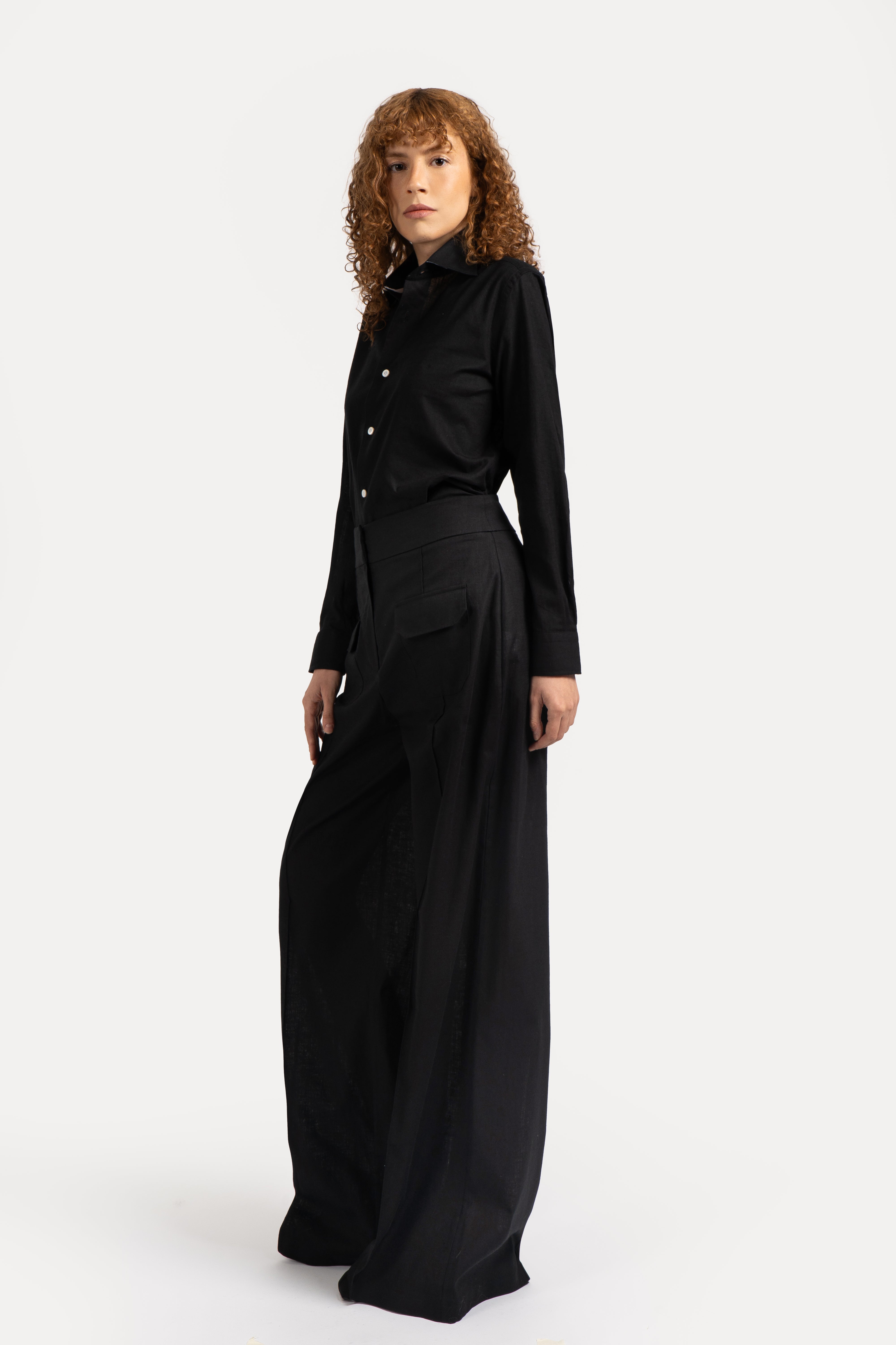 Noir Essence Linen Shirt