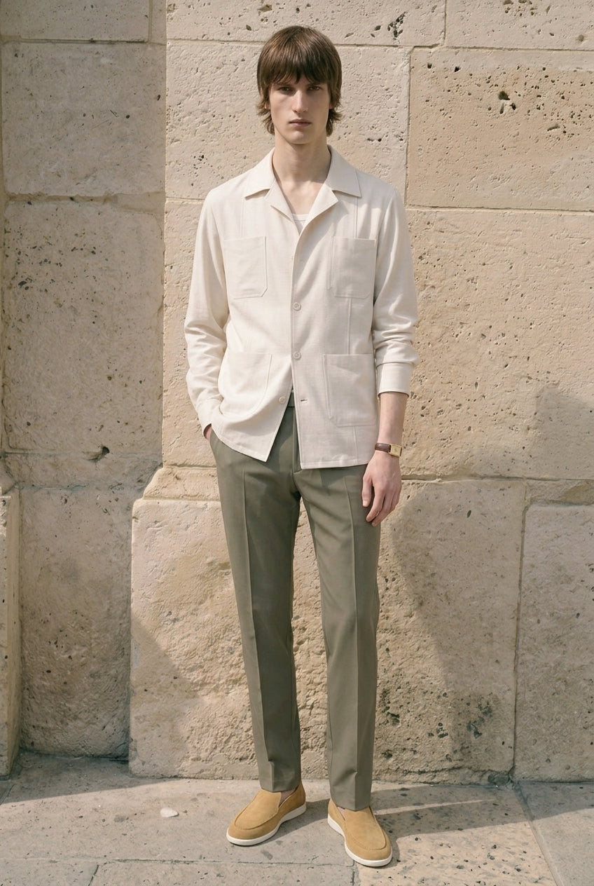 Avorio Orizzonte Utility Shirt