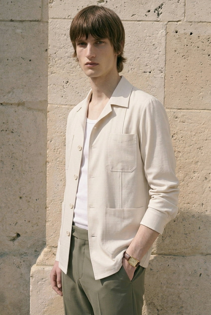 Avorio Orizzonte Utility Shirt