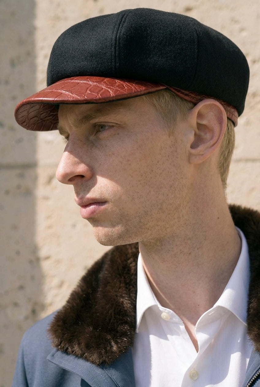 Velmire Cashmere Crocodile Cap
