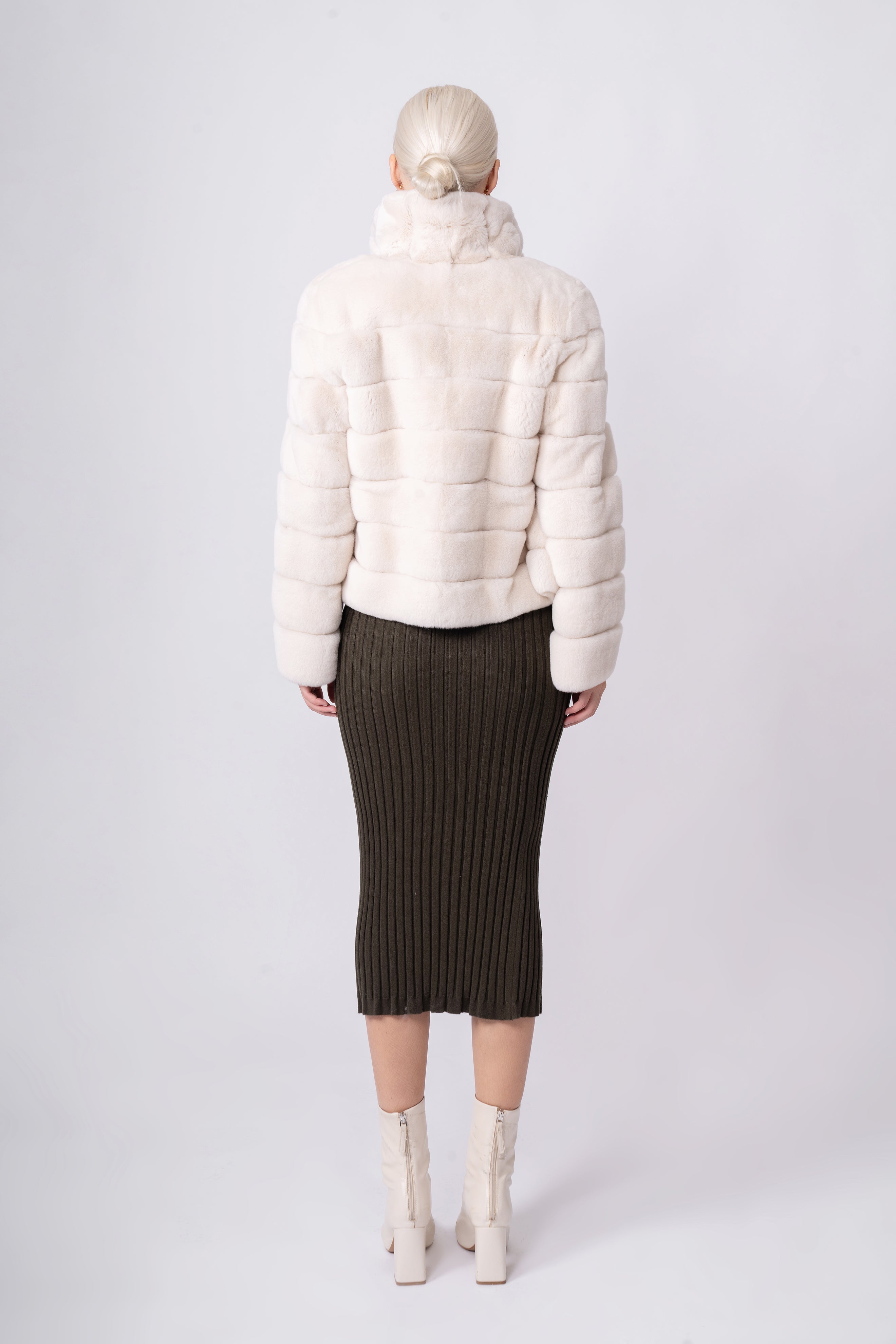 Sand Dune Rex Fur Jacket