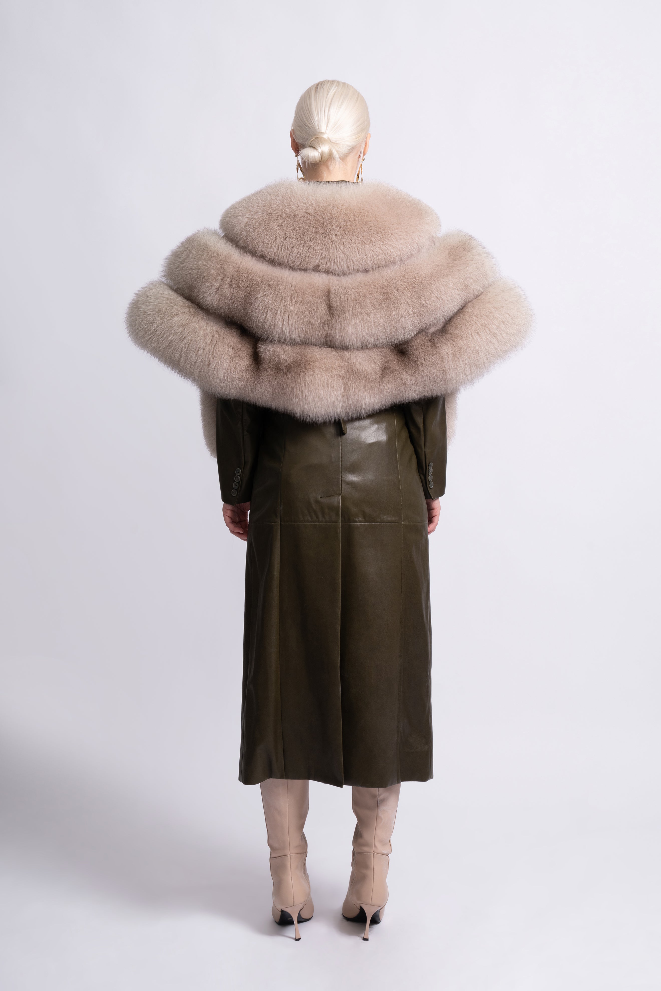 Sand Dune Fox Fur Cape