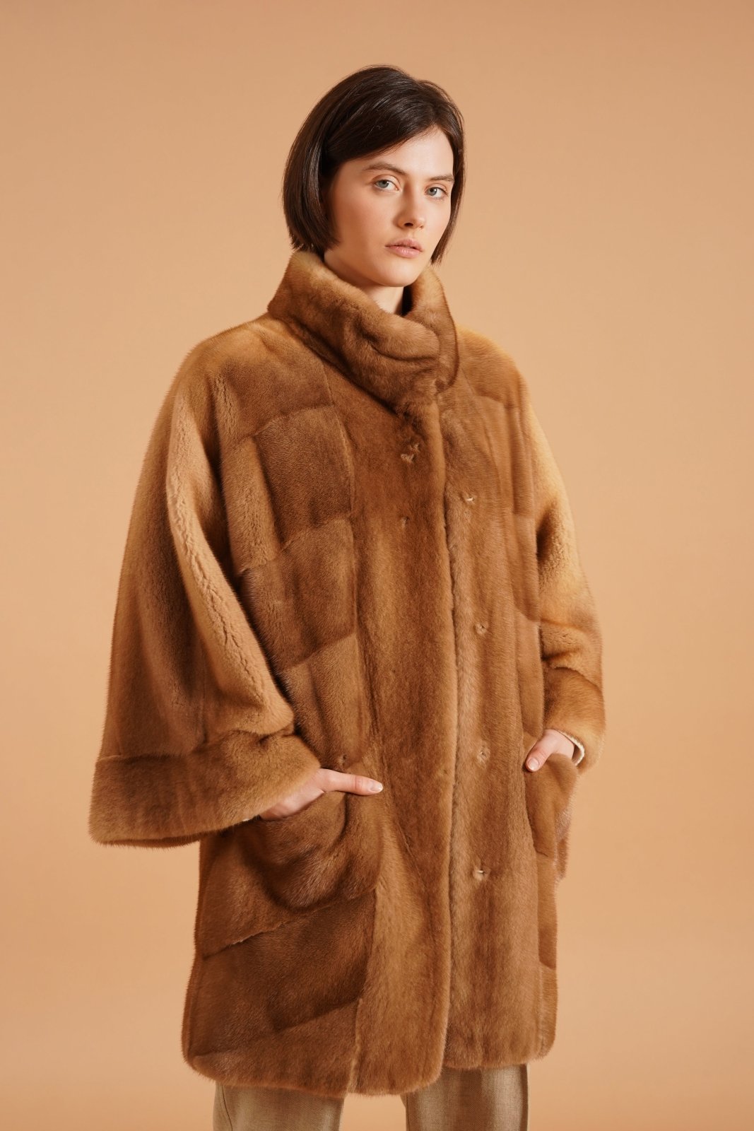 Amber Mink Elegance Coat - ADAMO