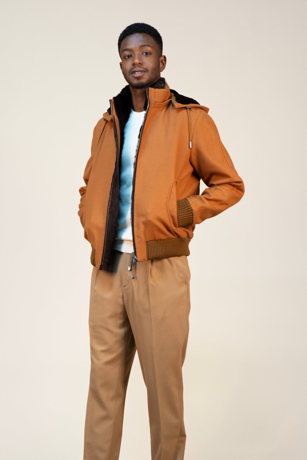 Amber Wool Bomber - ADAMO