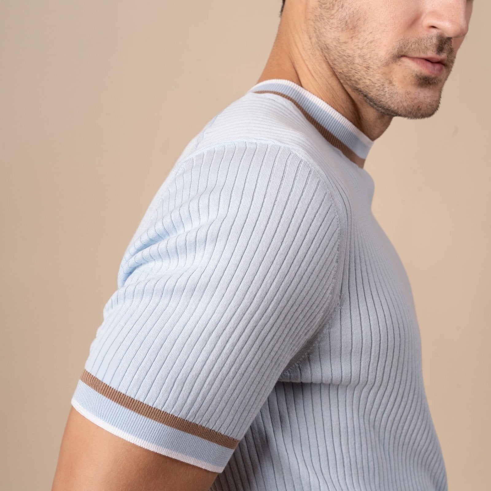 Azure Cotton T-Shirt - ADAMO