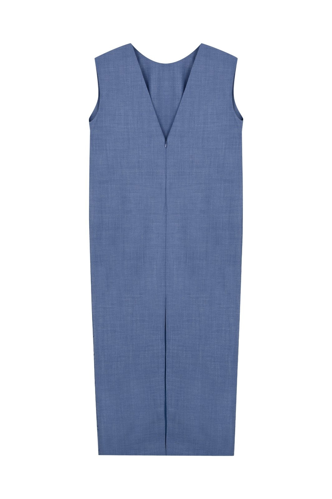 Azure Draped Midi Dress - ADAMO