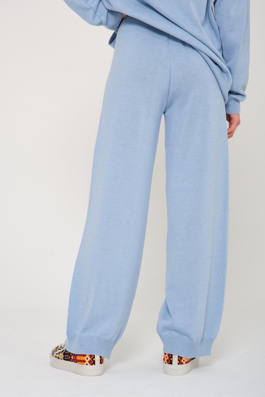 Baby Blue Chinchilla Fur Lined Hoodie & Pants Set - ADAMO