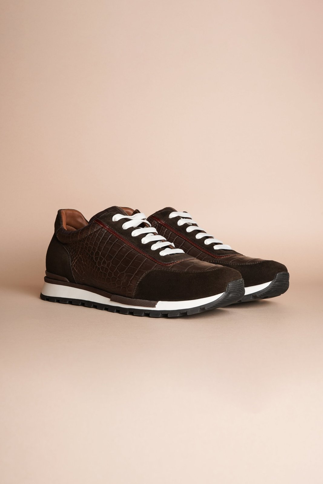 Balmoral Croc - Suede Sneakers - ADAMO