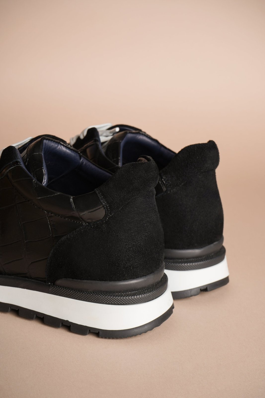 Balmoral Croc - Suede Sneakers - ADAMO