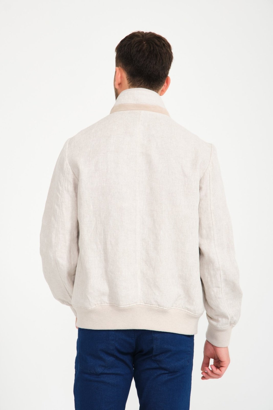 Beige Linen Jacket - ADAMO