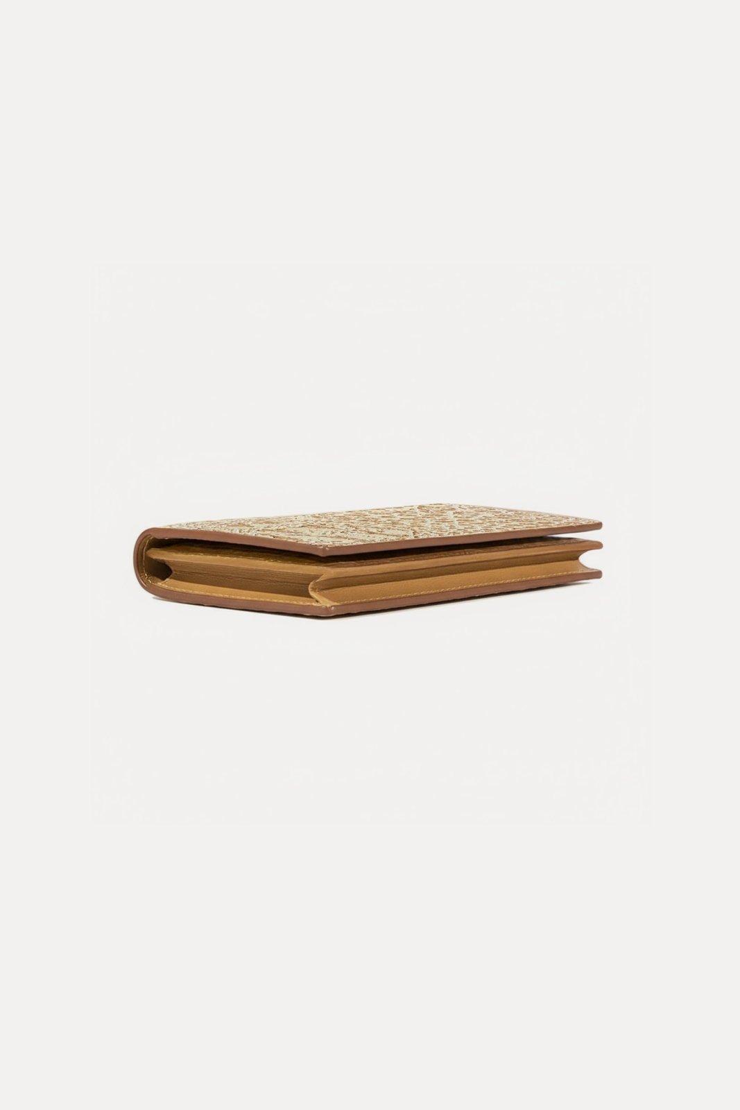 Beige Lunara Leather Wallet - ADAMO