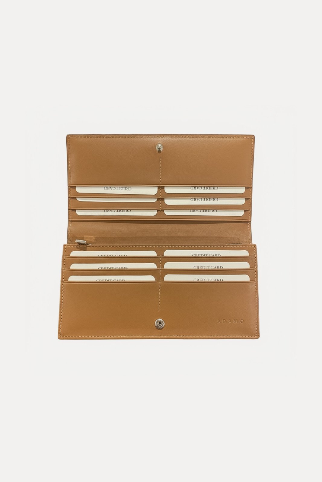 Beige Lunara Leather Wallet - ADAMO
