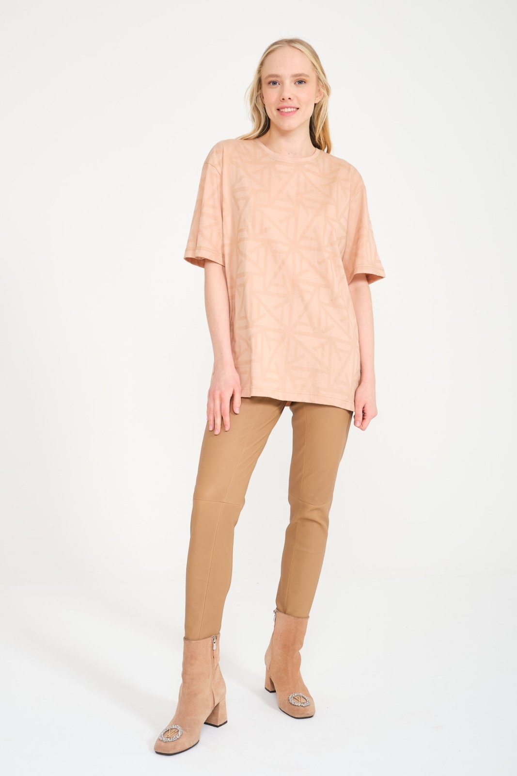 Beige Oversize T-Shirt - ADAMO