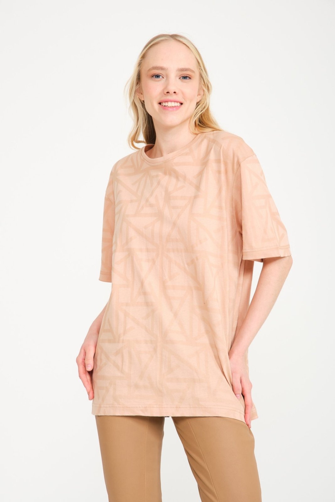 Beige Oversize T-Shirt - ADAMO