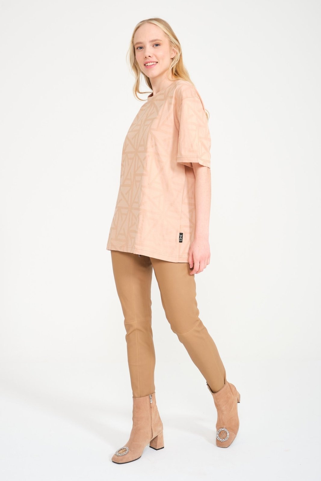 Beige Oversize T-Shirt - ADAMO