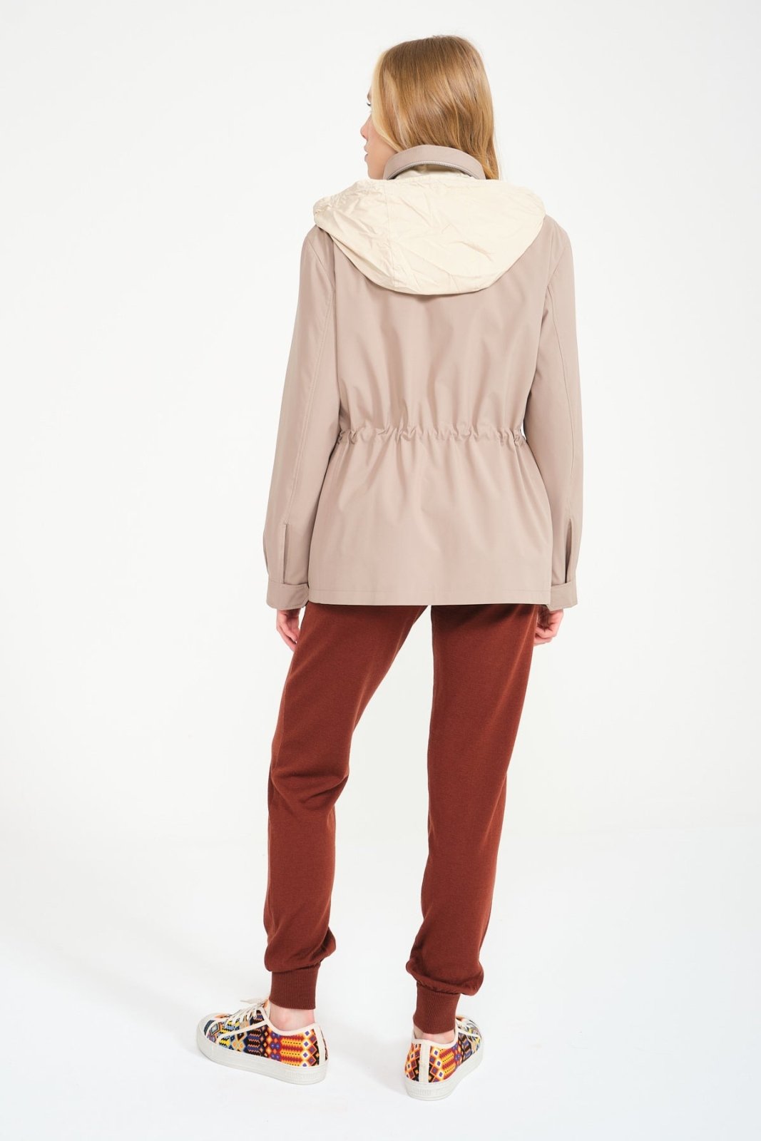 Beige Waterproof Coat - ADAMO