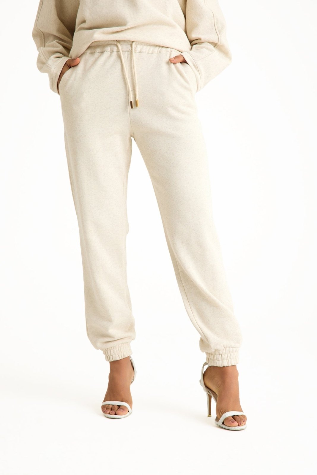 Beige Women's Lounge Pant - ADAMO