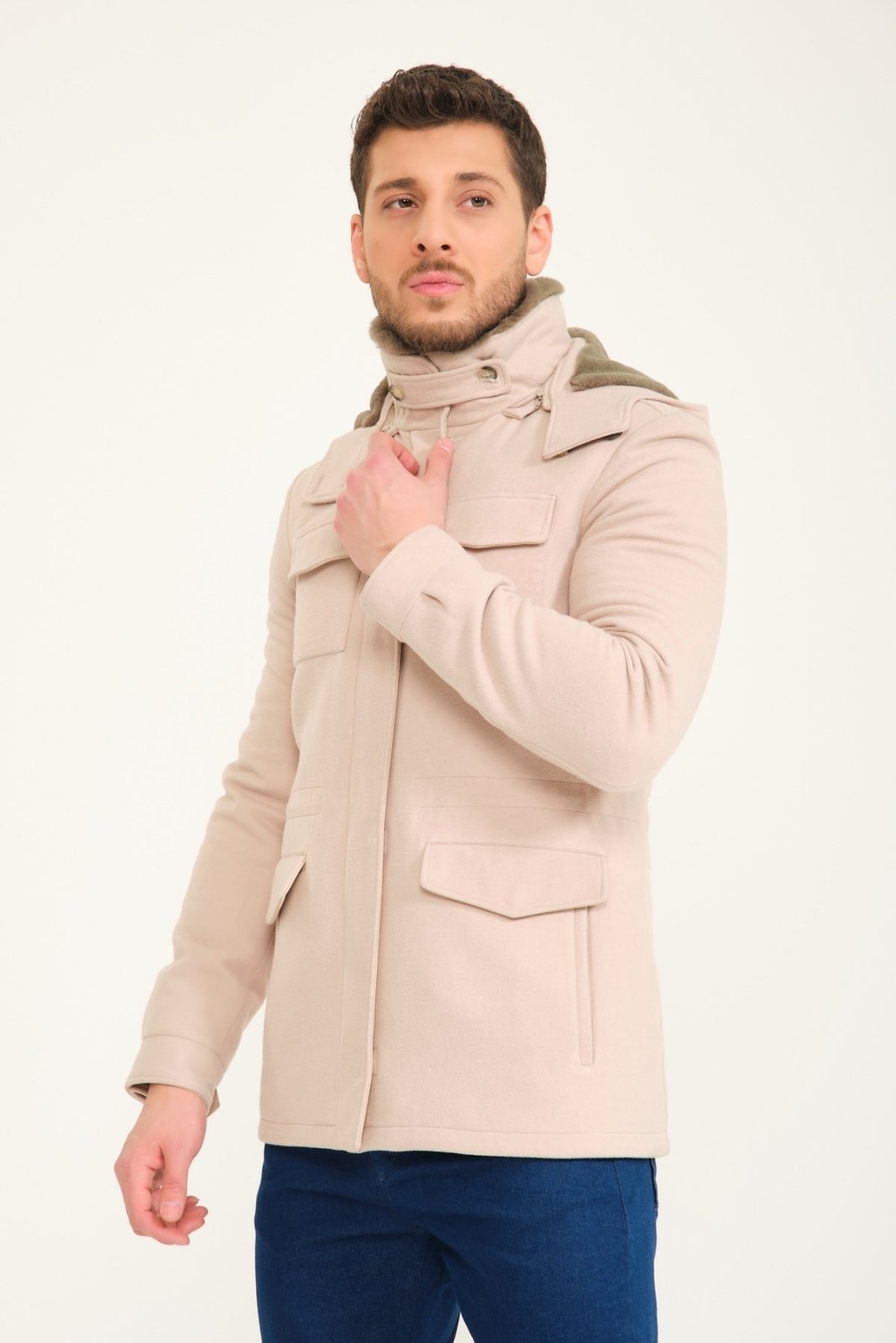 Beige Wool Coat - ADAMO