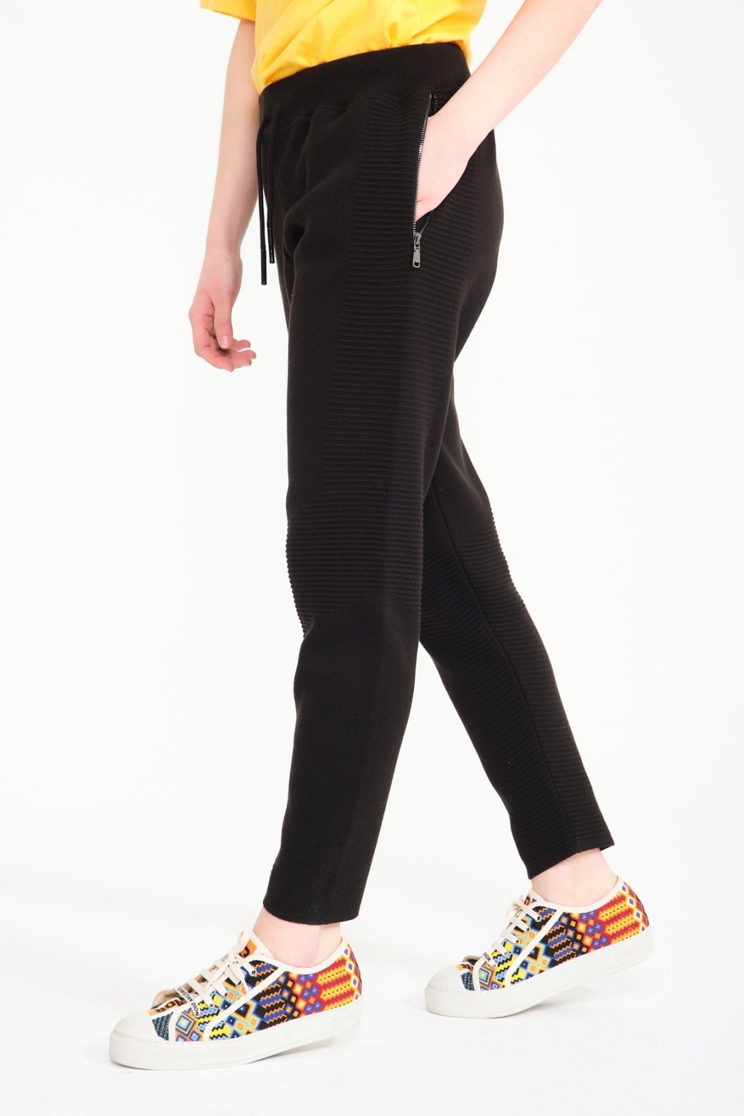 Black Cardigan & Joggers Set - ADAMO