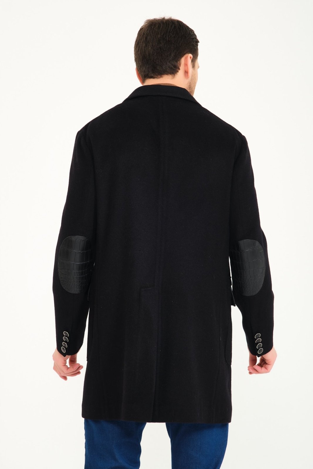 Black Cashmere & Wool Coat - ADAMO